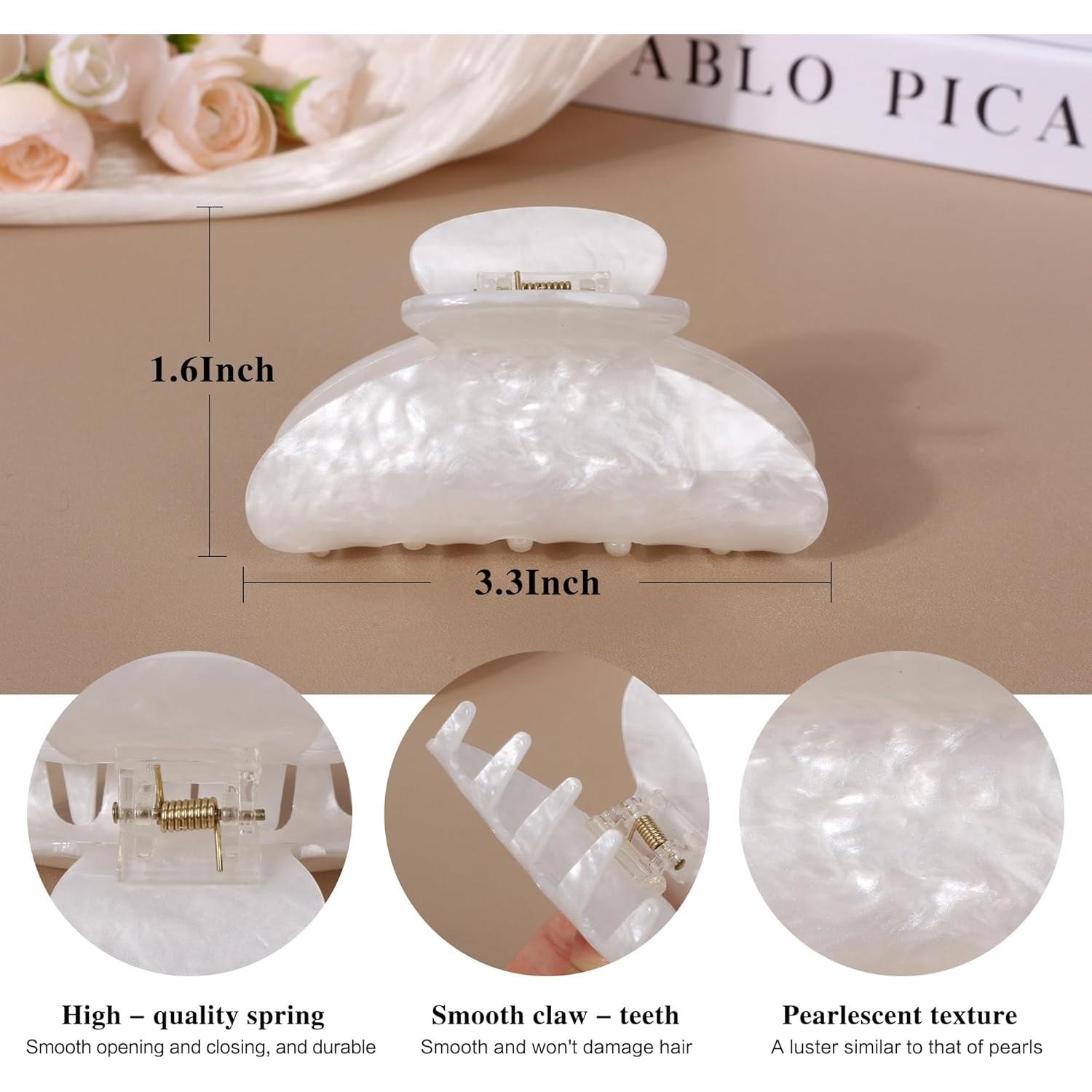 5 Clips de Garra para Cabello WRK - Medianos Antideslizantes