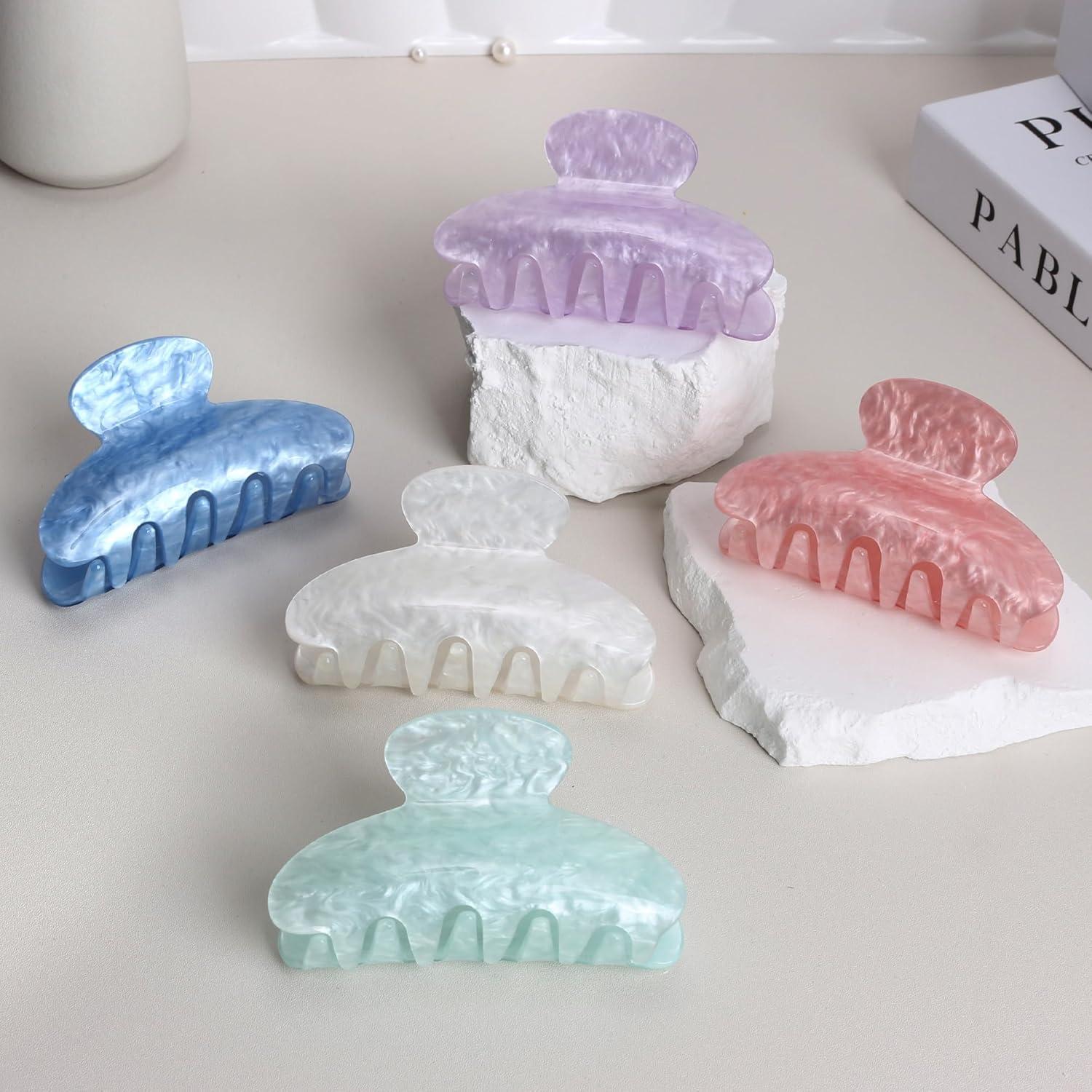 5 Clips de Garra para Cabello WRK - Medianos Antideslizantes