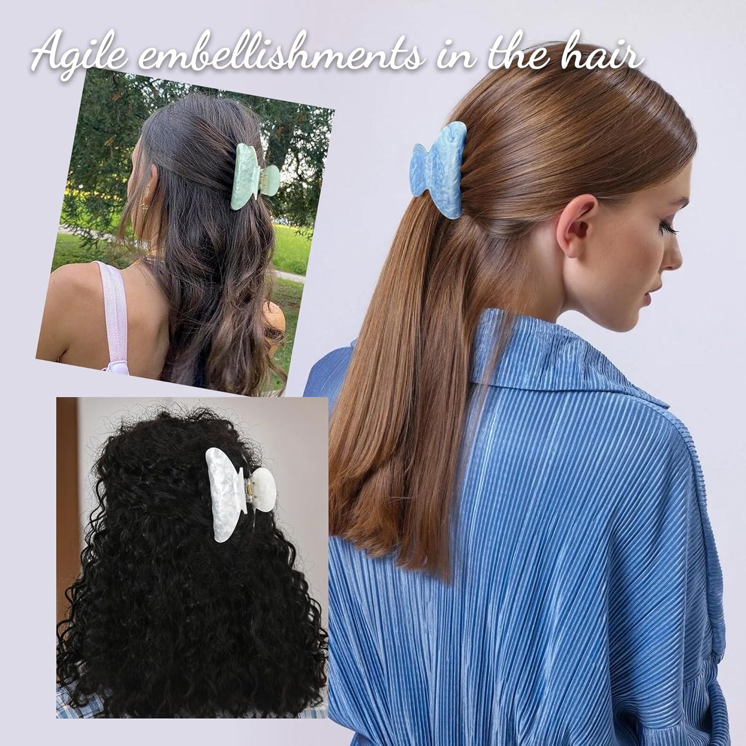 5 Clips de Garra para Cabello WRK - Medianos Antideslizantes