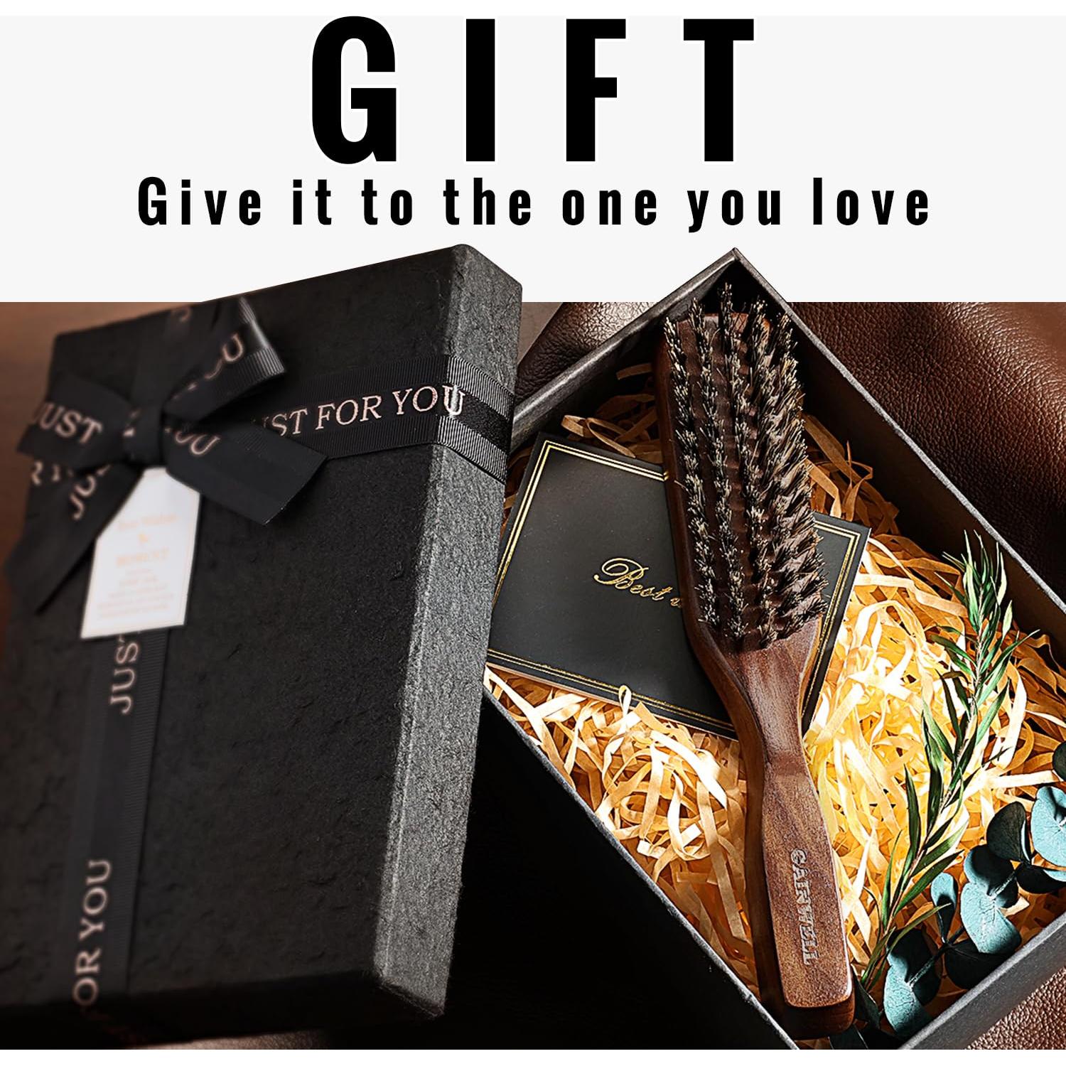 Cepillo de Cerdas de Jabalí GAINWELL para Cabello y Barba 19.5x3.5cm