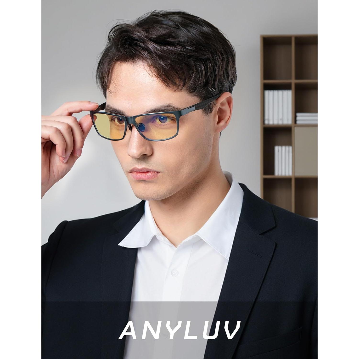 Gafas de Luz Azul ANYLUV para Hombres - Protección Ocular