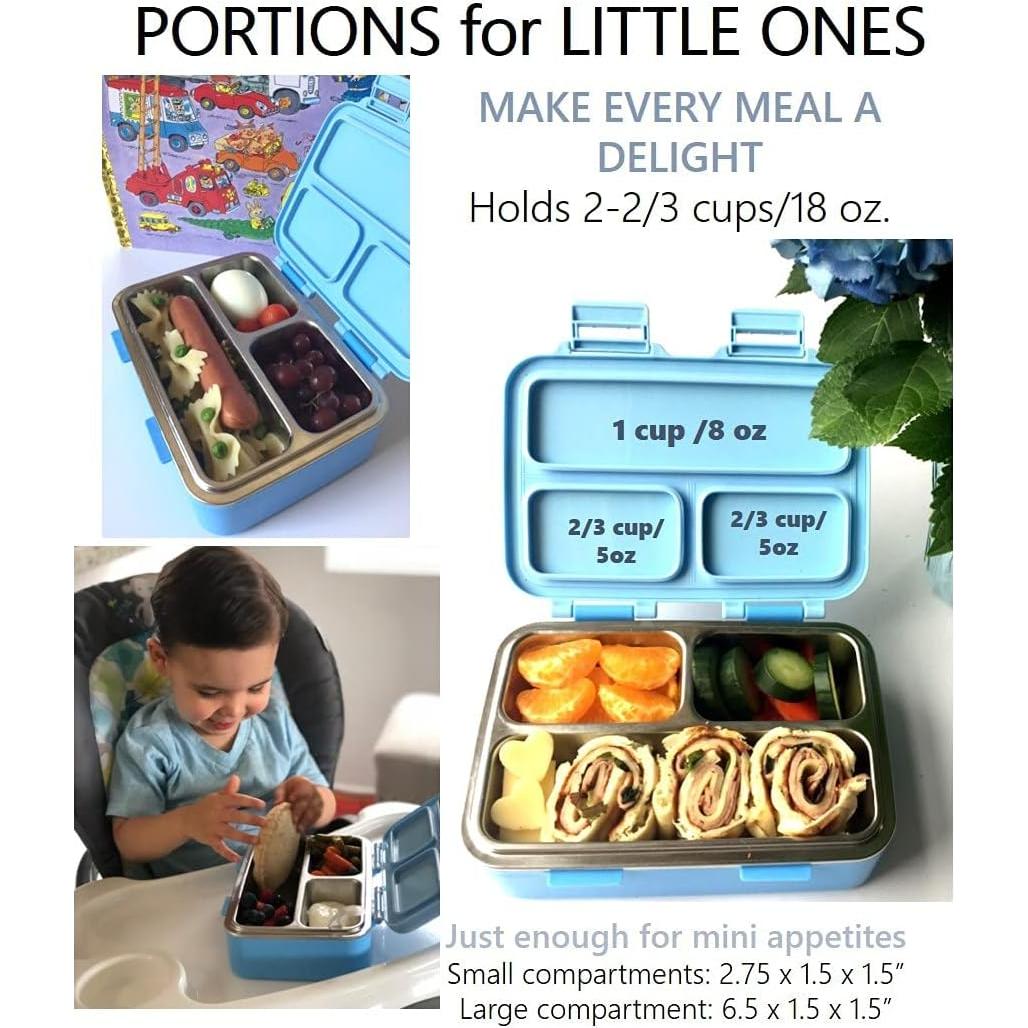 Caja Bento Kinsho Acero Inoxidable 400ml + Bolsa y Botella