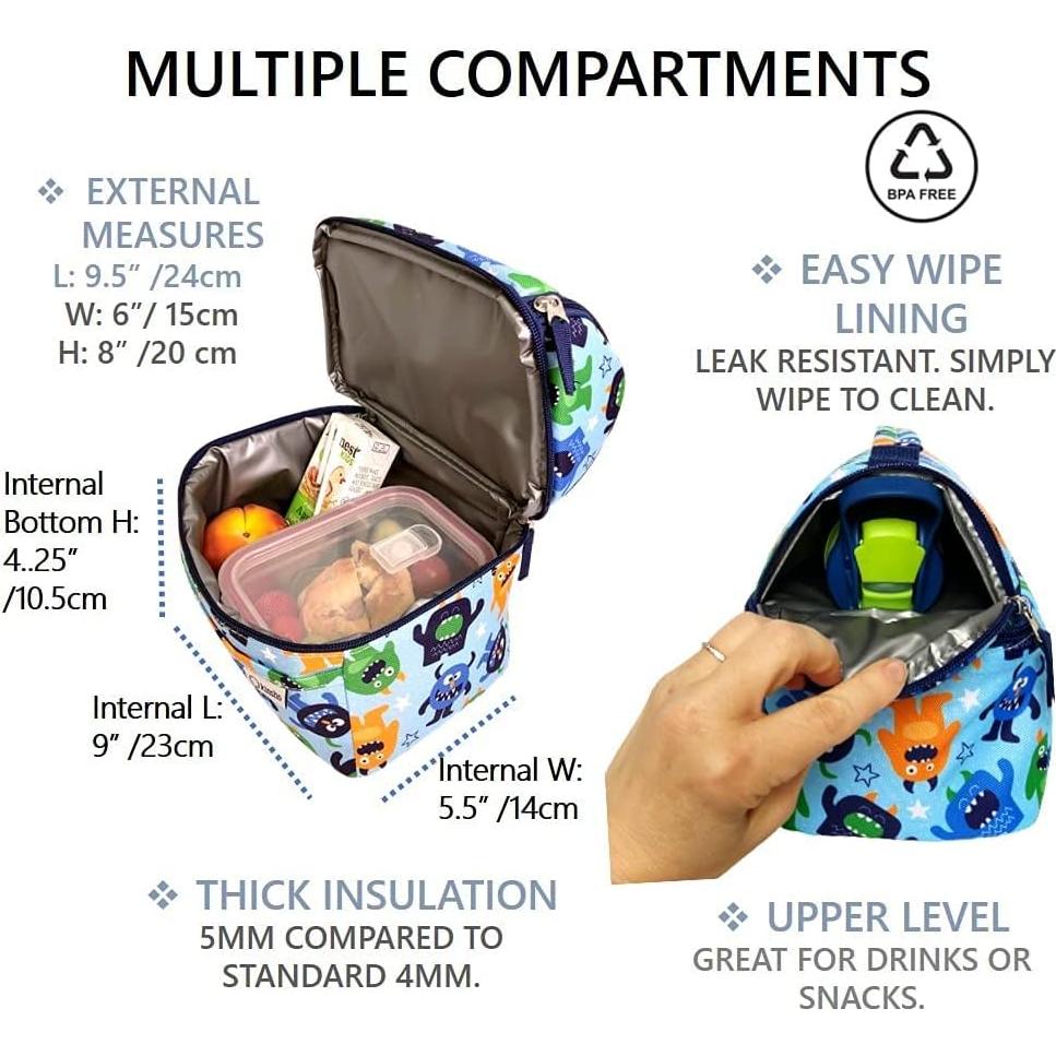 Caja Bento Kinsho Acero Inoxidable 400ml + Bolsa y Botella