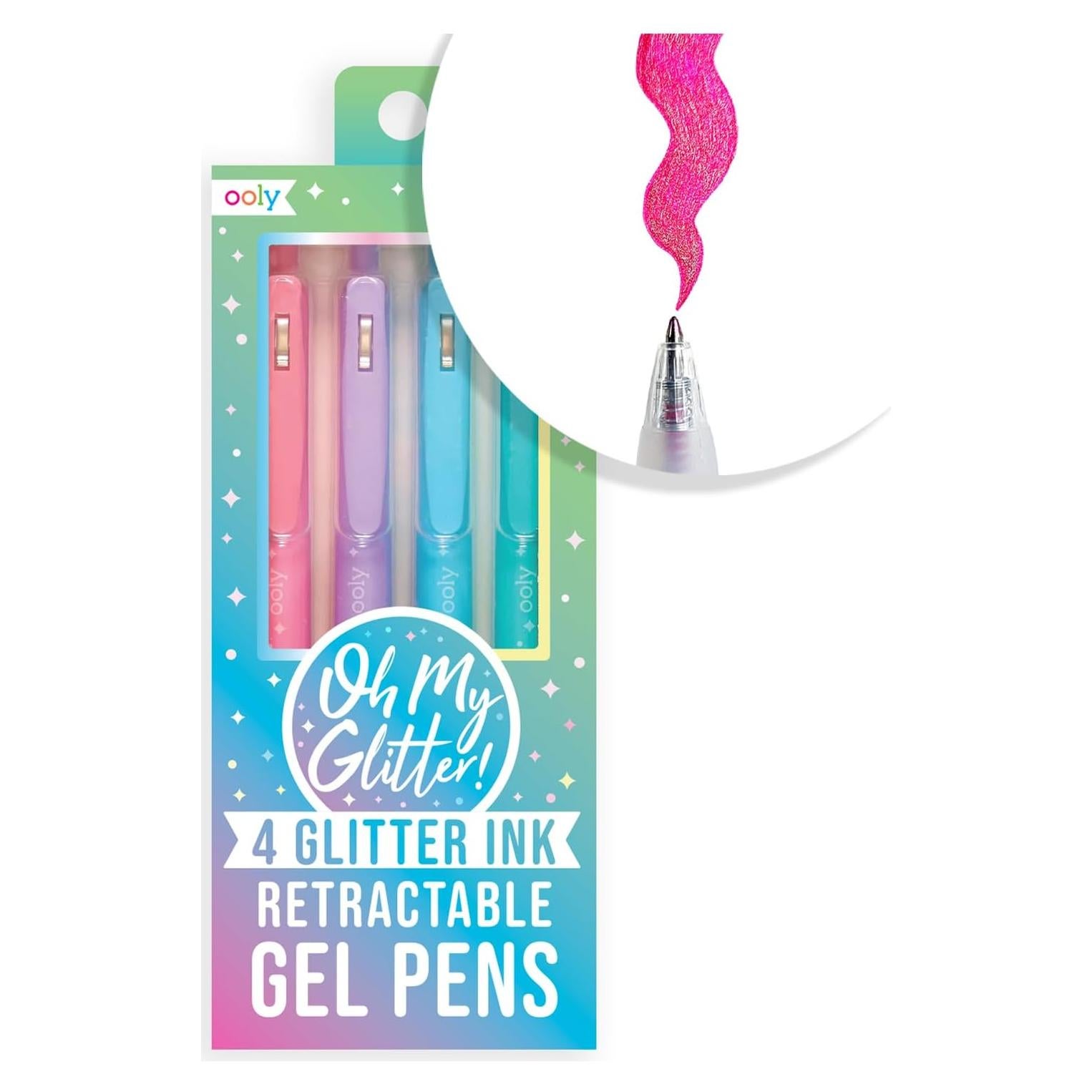 Set de 4 Bolígrafos de Gel Brillantes Ooly Multicolor