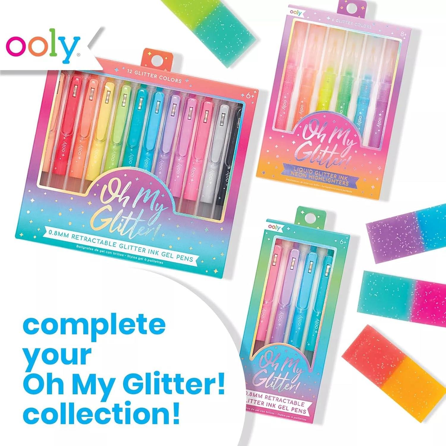 Set de 4 Bolígrafos de Gel Brillantes Ooly Multicolor