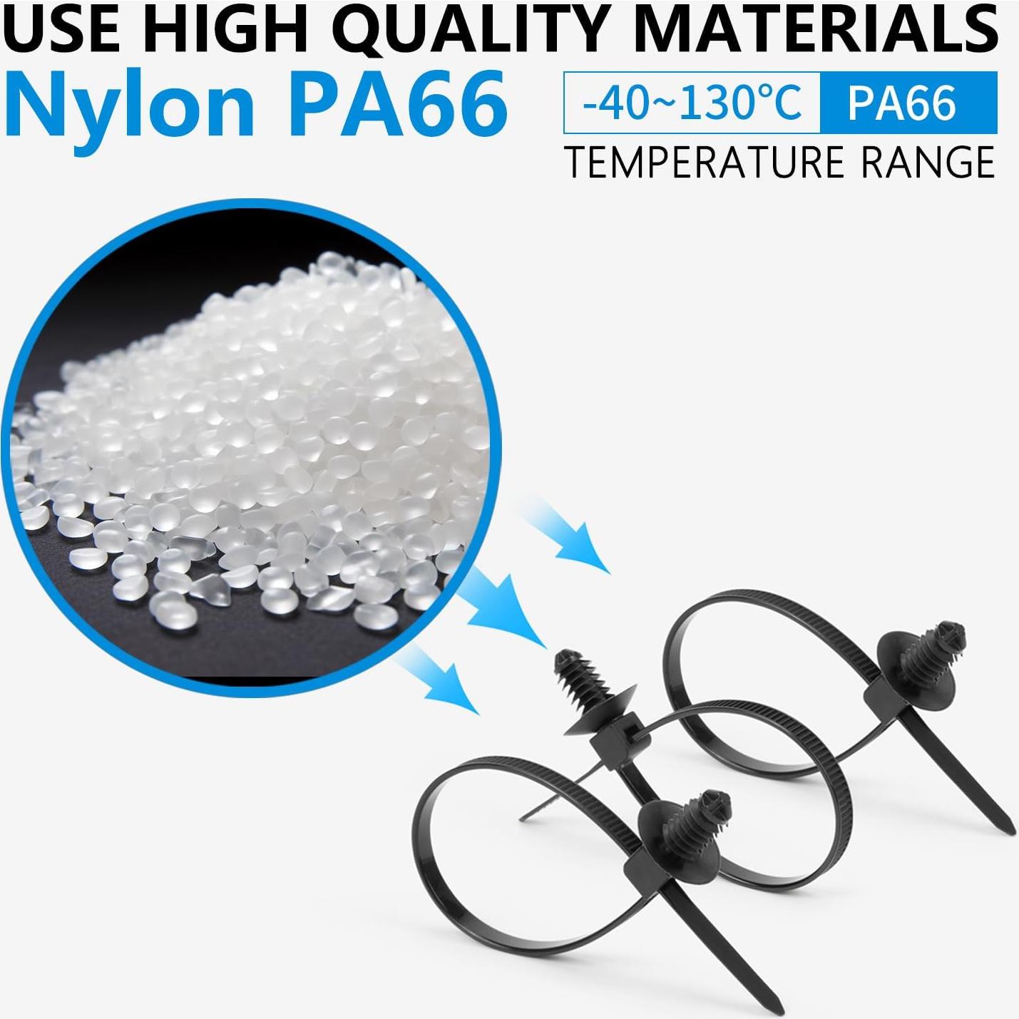 Bridas de Cable Nylon 110 Pcs Armpow - 5 Tamaños Resistentes