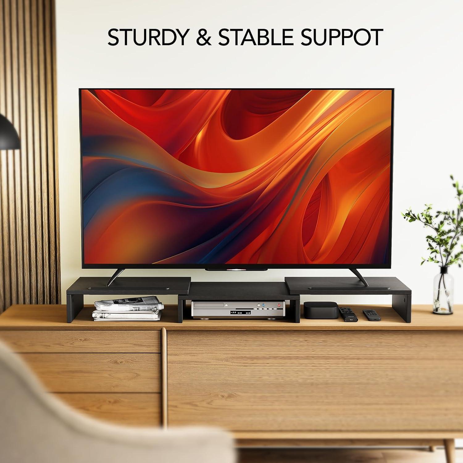 Soporte Elevador para Doble Monitor AMERIERGO Ajustable 103.9 cm