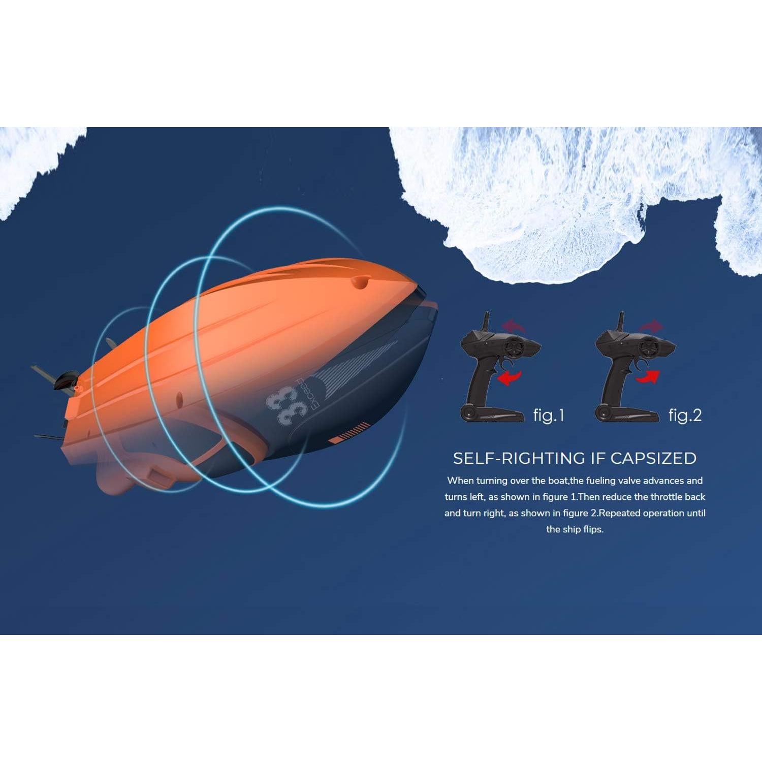 Barco de Carreras RC POCO DIVO Exceed-33 20 km/h