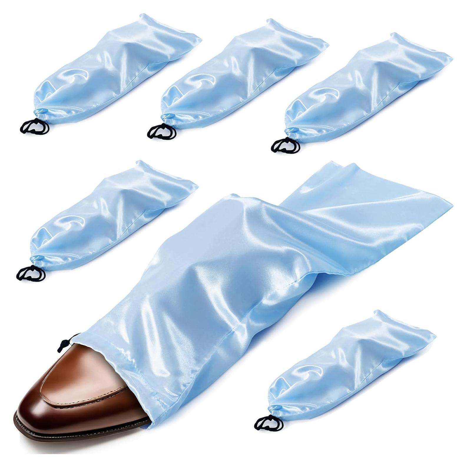 Bolsas para Zapatos Ersmak 6 Pzas Satén Azul Bebé 45x20cm