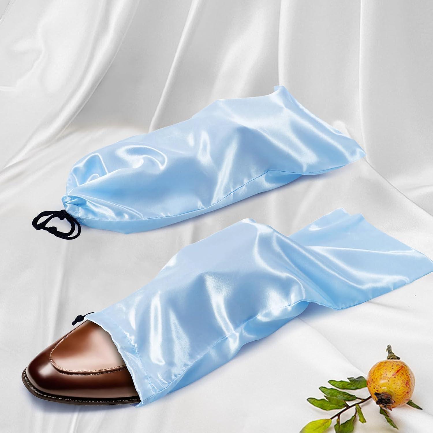 Bolsas para Zapatos Ersmak 6 Pzas Satén Azul Bebé 45x20cm