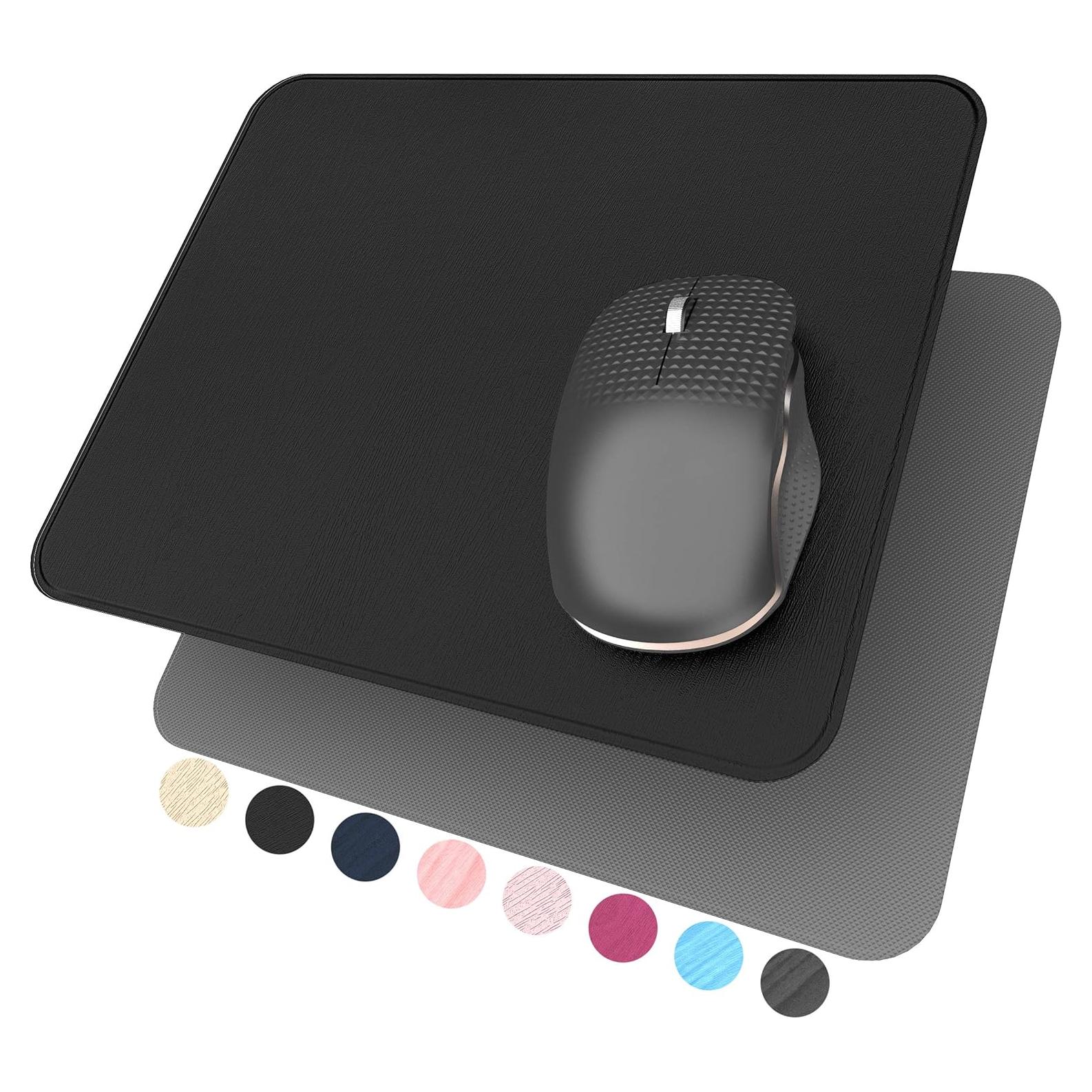 Alfombrilla de Ratón YSAGi Negra, Dura y Antideslizante 27x24 cm