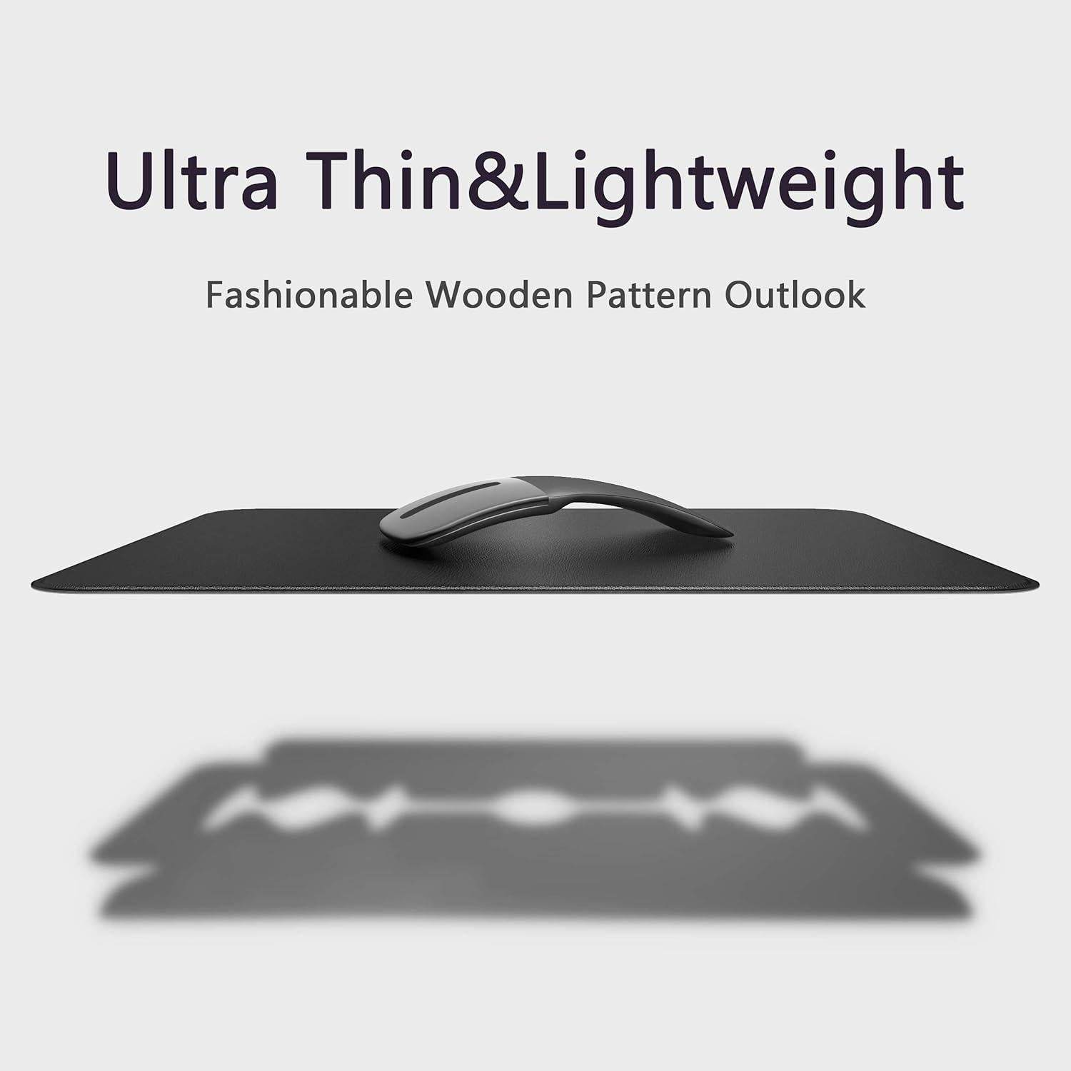 Alfombrilla de Ratón YSAGi Negra, Dura y Antideslizante 27x24 cm