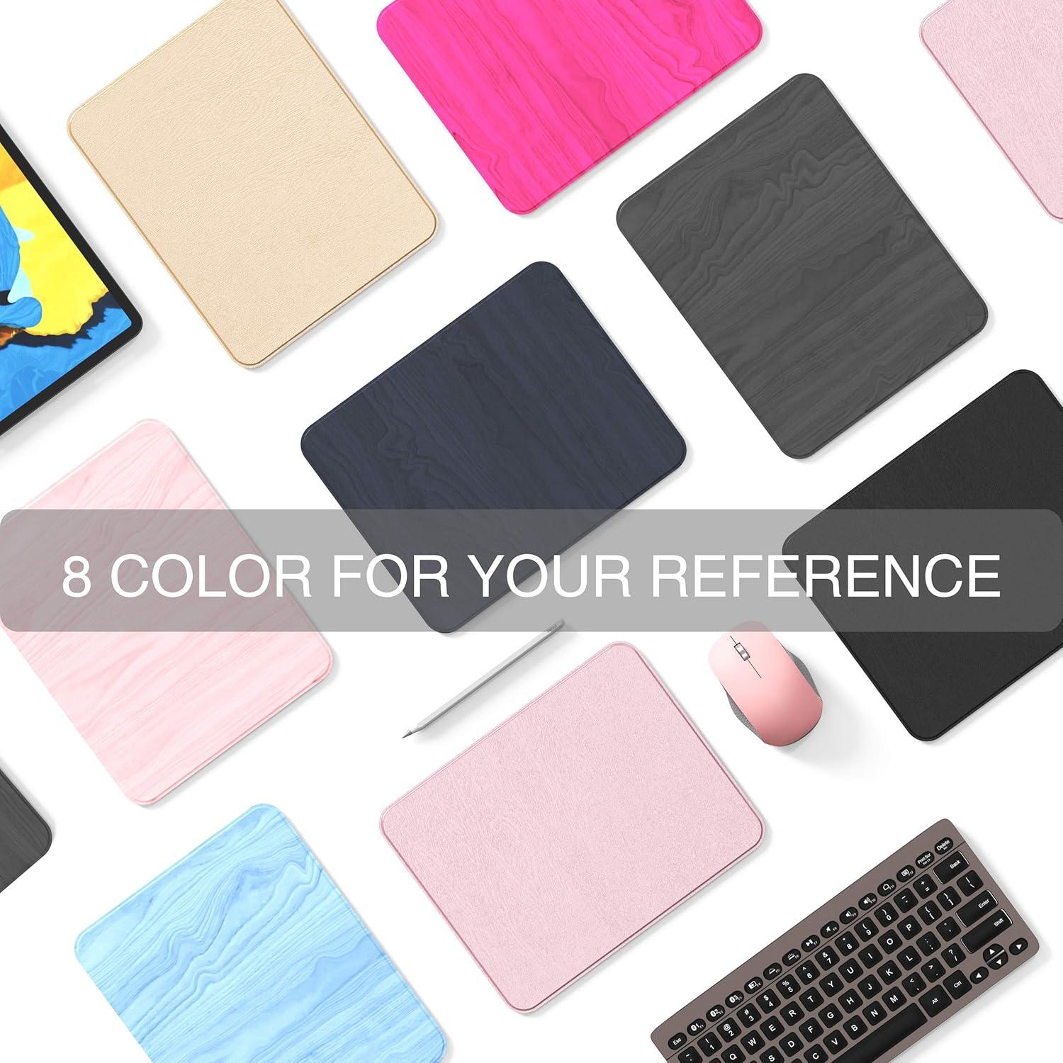 Alfombrilla de Ratón YSAGi Negra, Dura y Antideslizante 27x24 cm