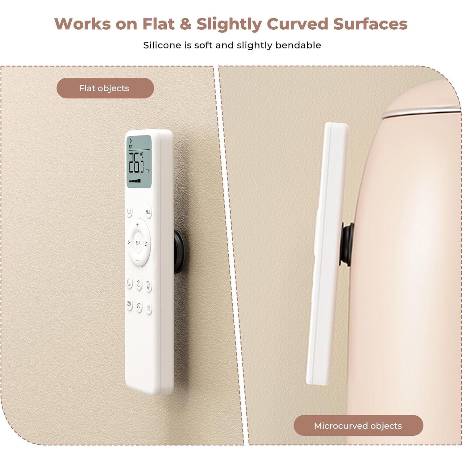 Soporte Magnético para Control Remoto UMUST - 4 Piezas, Negro