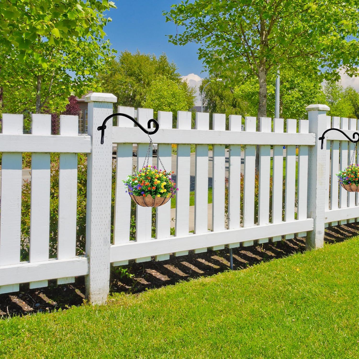 Soporte para Plantas Colgantes Hourleey 20.32 cm 2 Pack Metal Negro