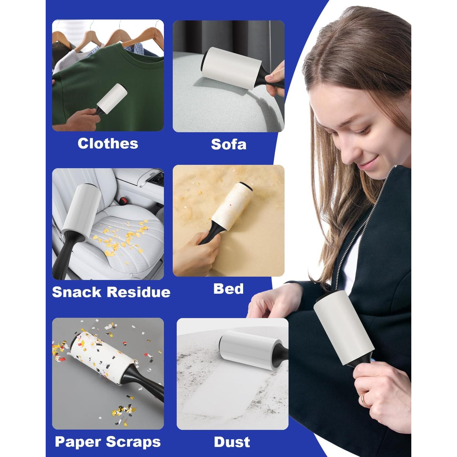 Rodillos para Pelusa Petqueen - 2 Mangos y 6 Rodillos, 560 Hojas