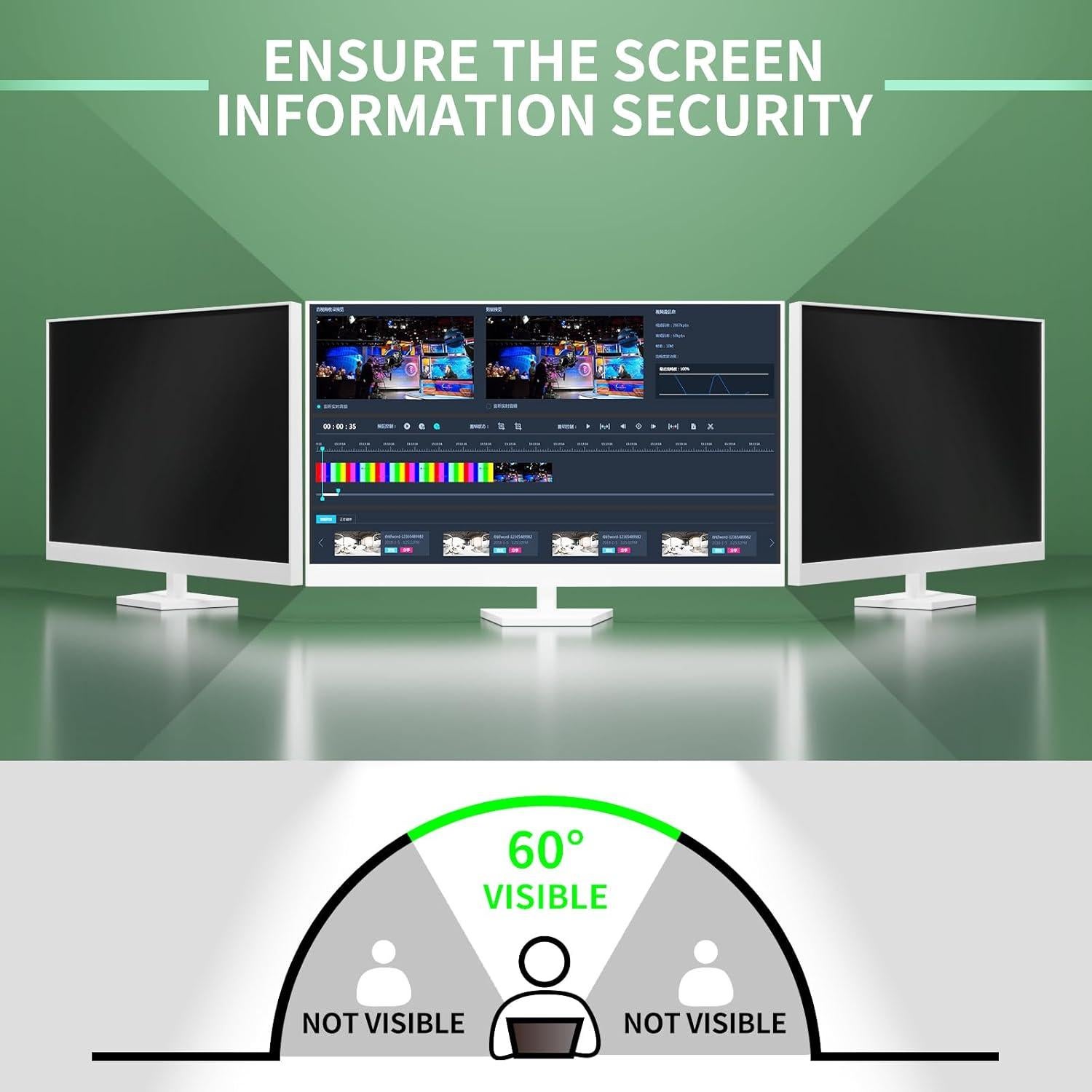 Filtro de Pantalla Privada Curvo DEJIMAX 32" Anti-reflejo