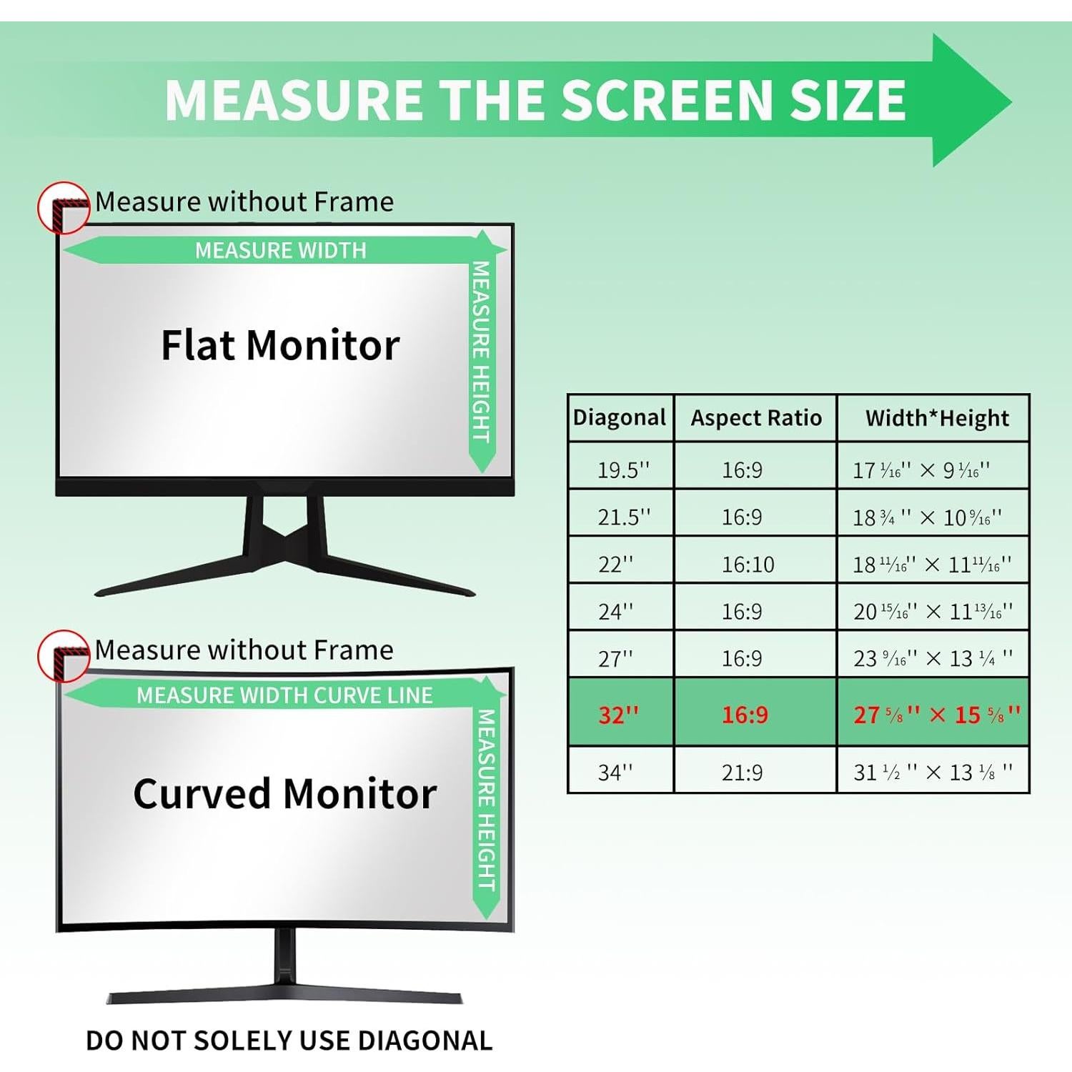 Filtro de Pantalla Privada Curvo DEJIMAX 32" Anti-reflejo