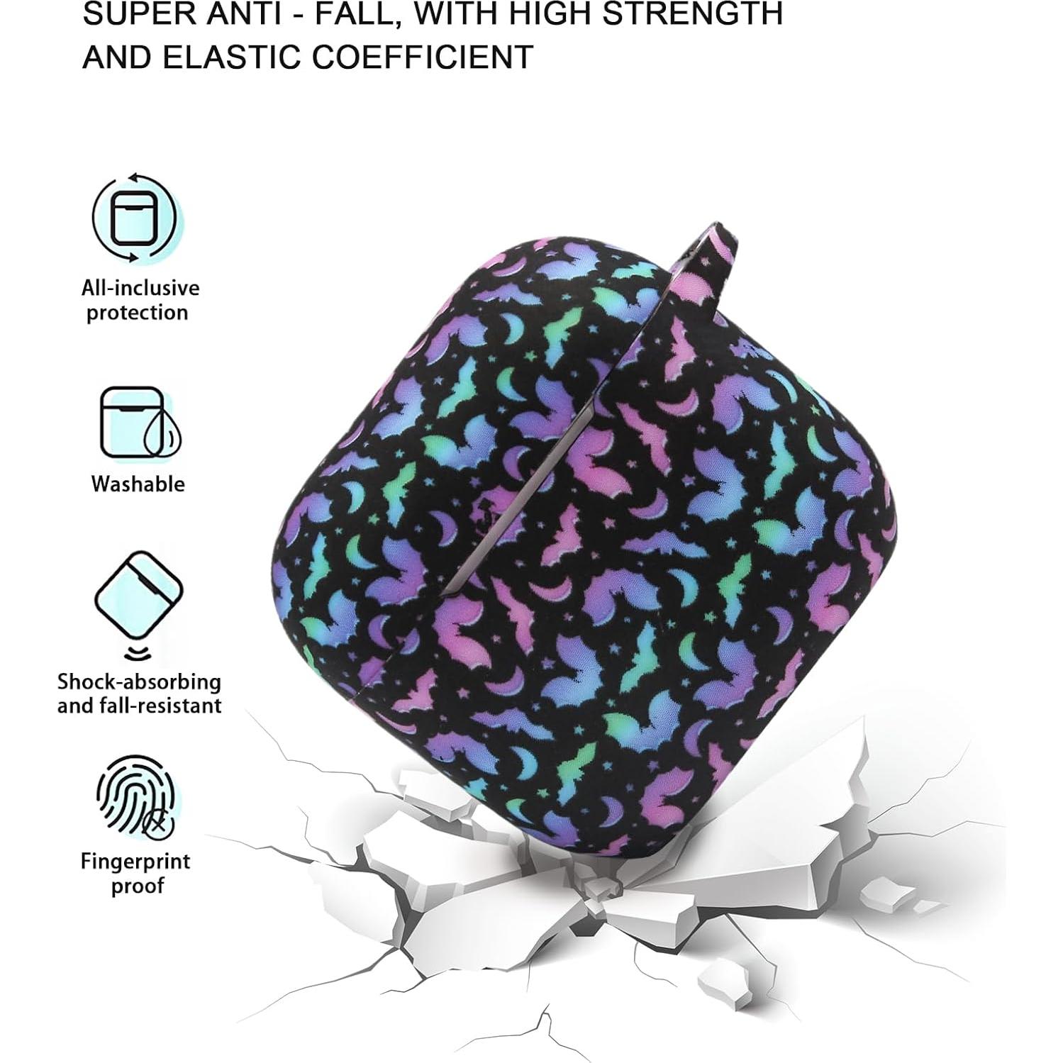 Funda de Silicona PowerDriver para AirPods 4 con Llavero Colorido