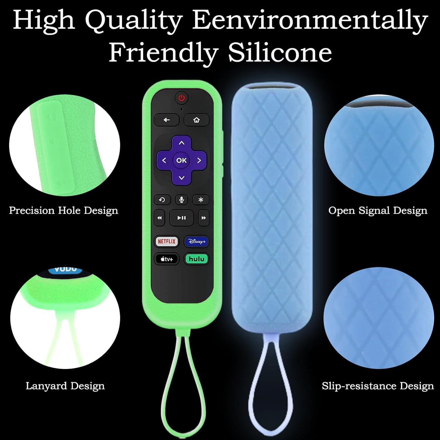 Funda Protectora de Silicona para Control Remoto Roku Gavyqier