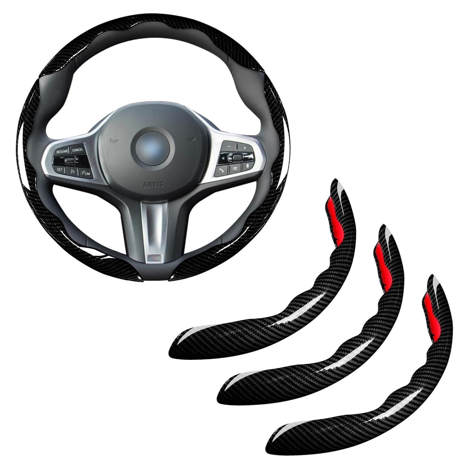 Juego de Fundas para Volante Aotoyou 3pcs Antideslizante 37-38 cm