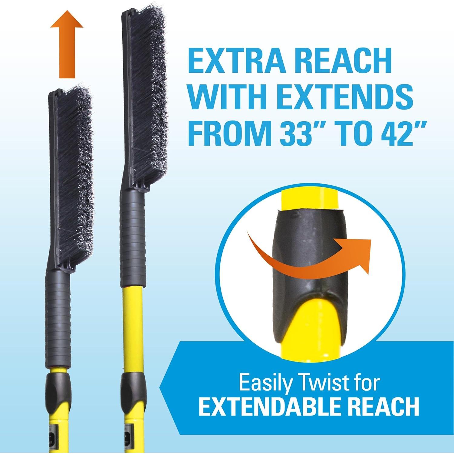 Cepillo de Nieve SubZero 42" Telescópico - Paquete de 2