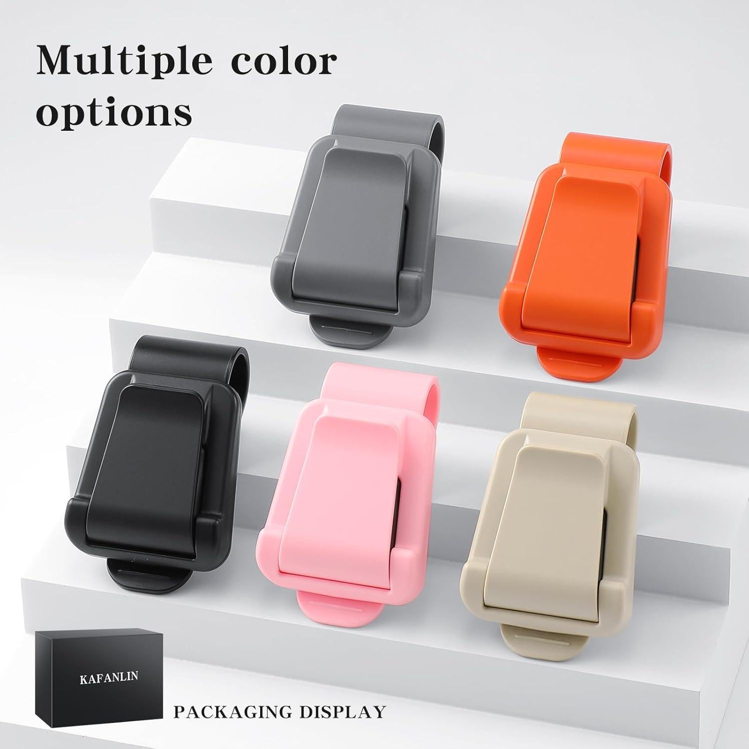 Paquete de 2 Clips para Gafas de Sol KAFANLIN Beige