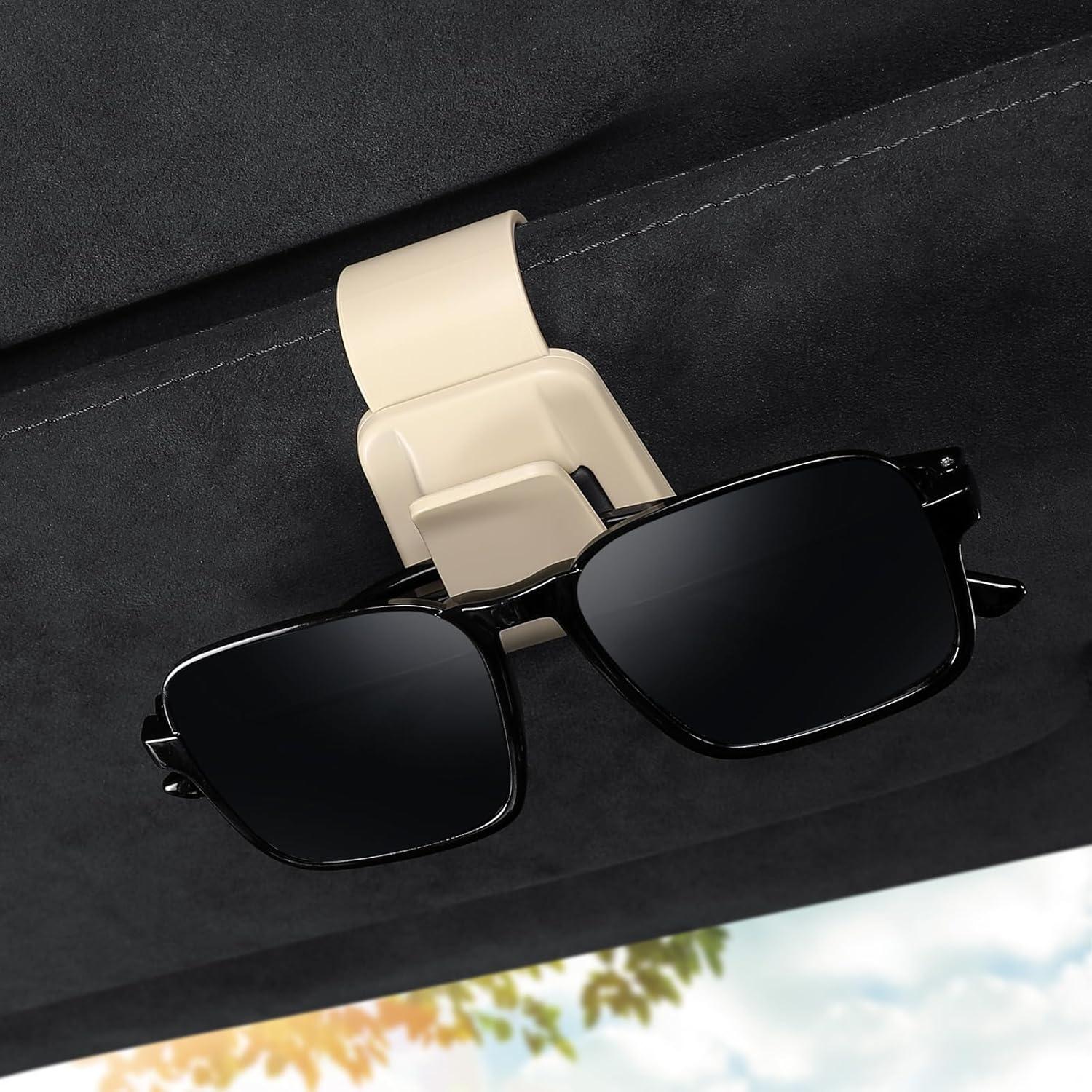 Paquete de 2 Clips para Gafas de Sol KAFANLIN Beige