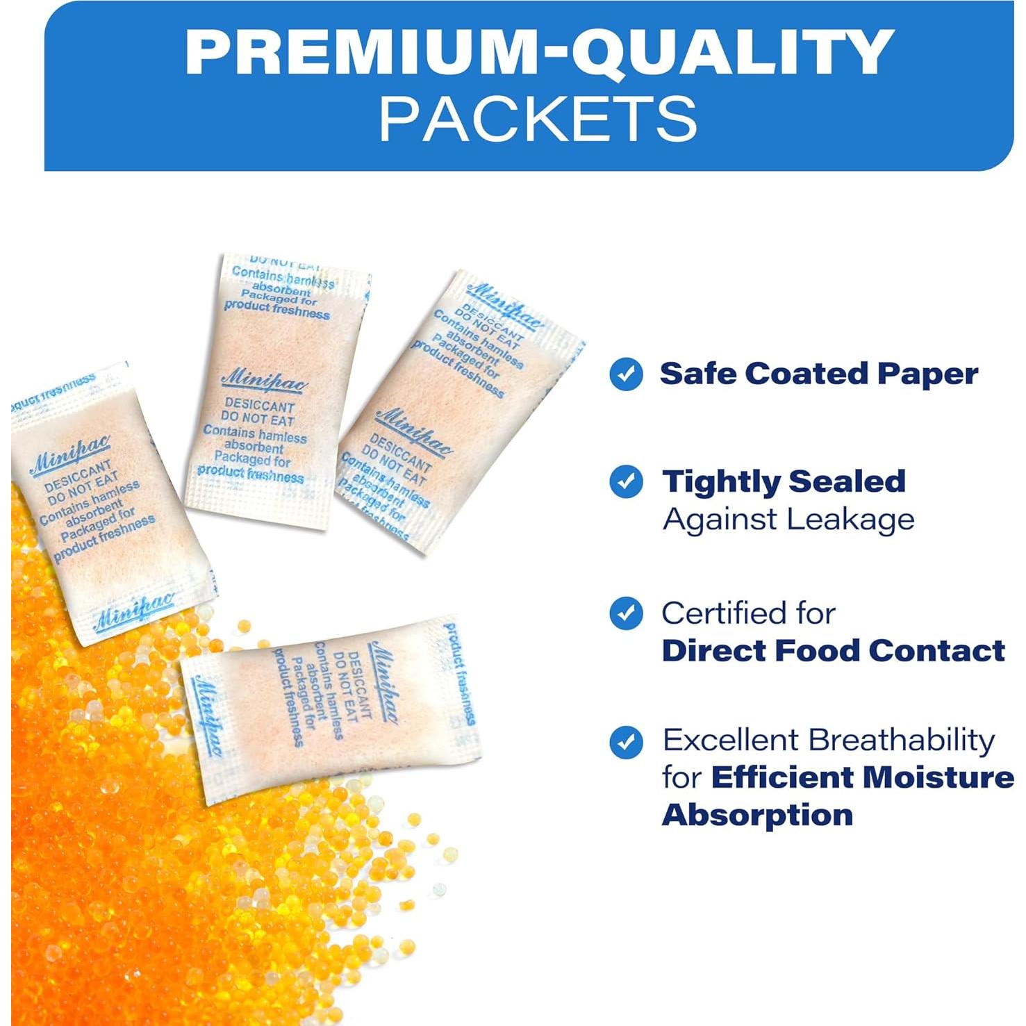 300 Paquetes de Gel de Sílice Deshidratante LotFancy 0.5g