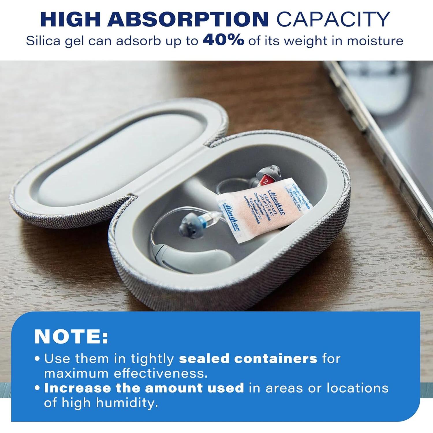 300 Paquetes de Gel de Sílice Deshidratante LotFancy 0.5g