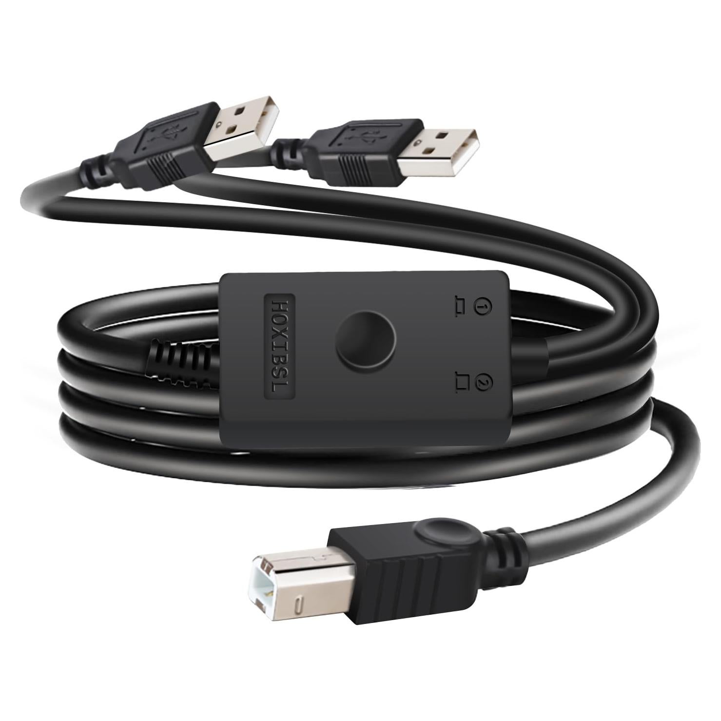 Divisor de Cable USB 1 en 2 Salidas HOXIBSL 4.5M