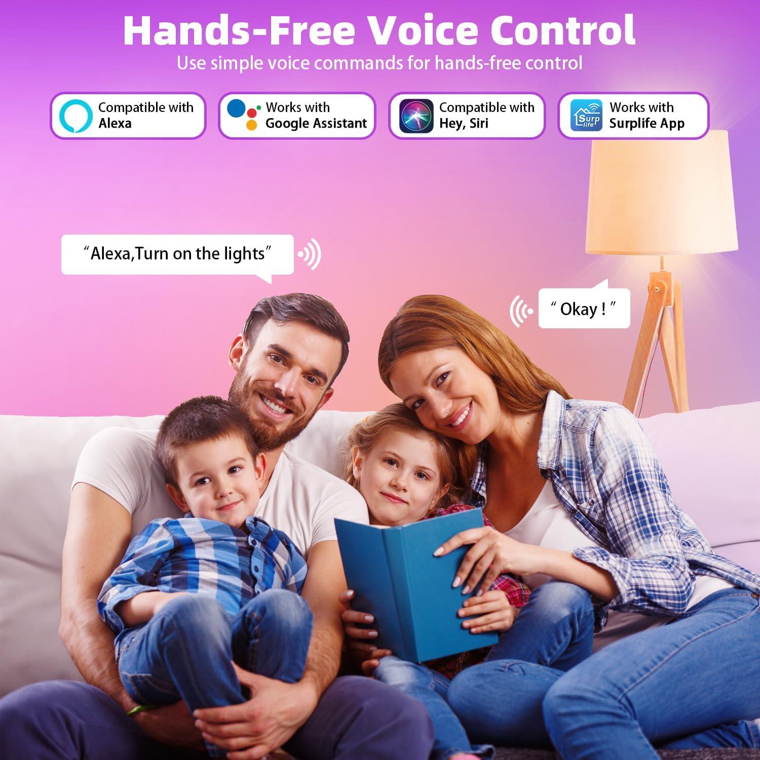 Bombillas Inteligentes 2Pack Zengge RGB 9W E26 800LM Control App