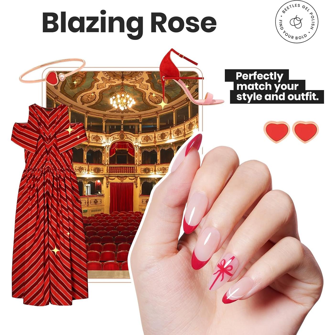 Set de Esmalte de Uñas Beetles 6 Colores Brillantes Secado Rápido