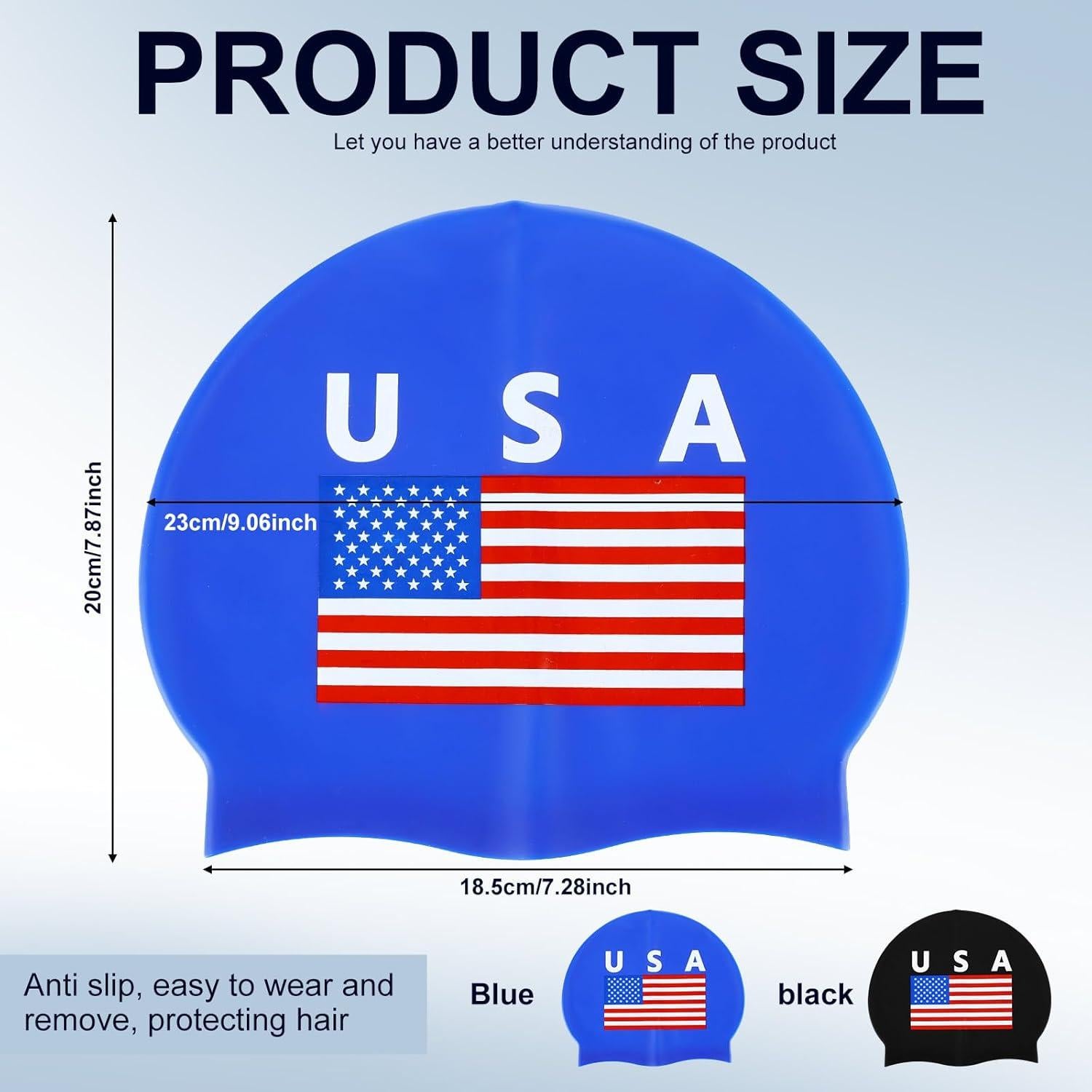 Gorro de natación de silicona Yearntown LNA0337 - 2 unidades