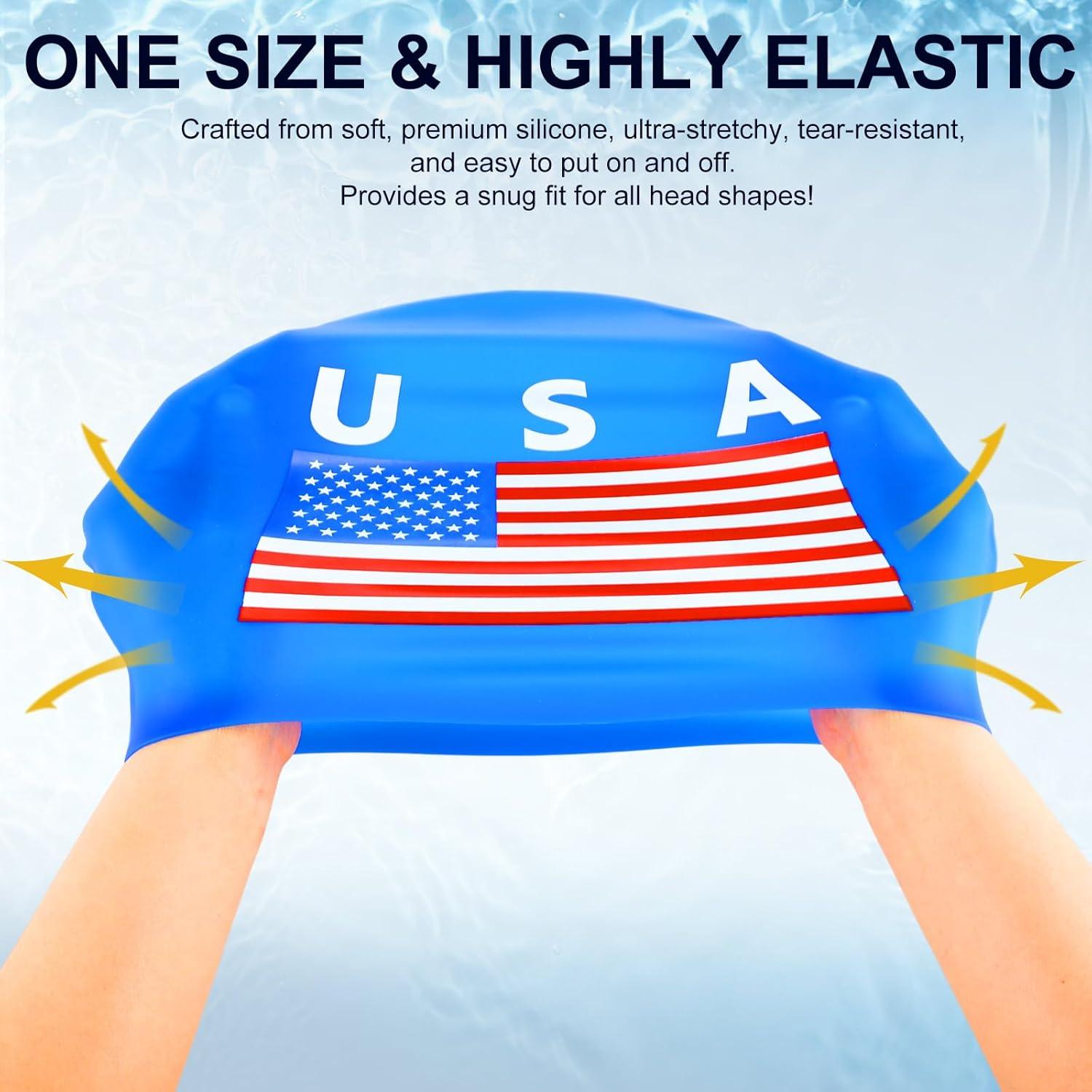 Gorro de natación de silicona Yearntown LNA0337 - 2 unidades