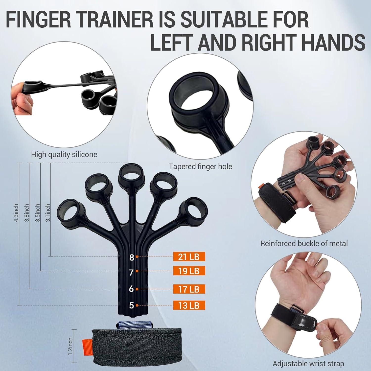 Fortalecedor de Mano YESIMET Ajustable 10-100KG con Conteo