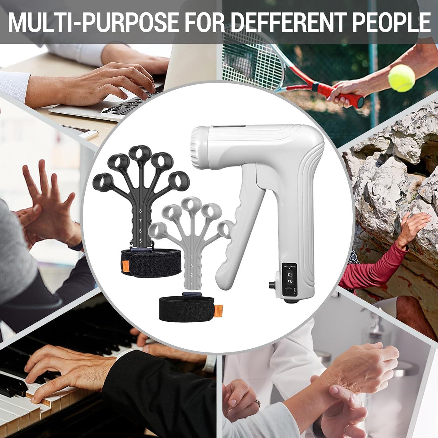 Fortalecedor de Mano YESIMET Ajustable 10-100KG con Conteo