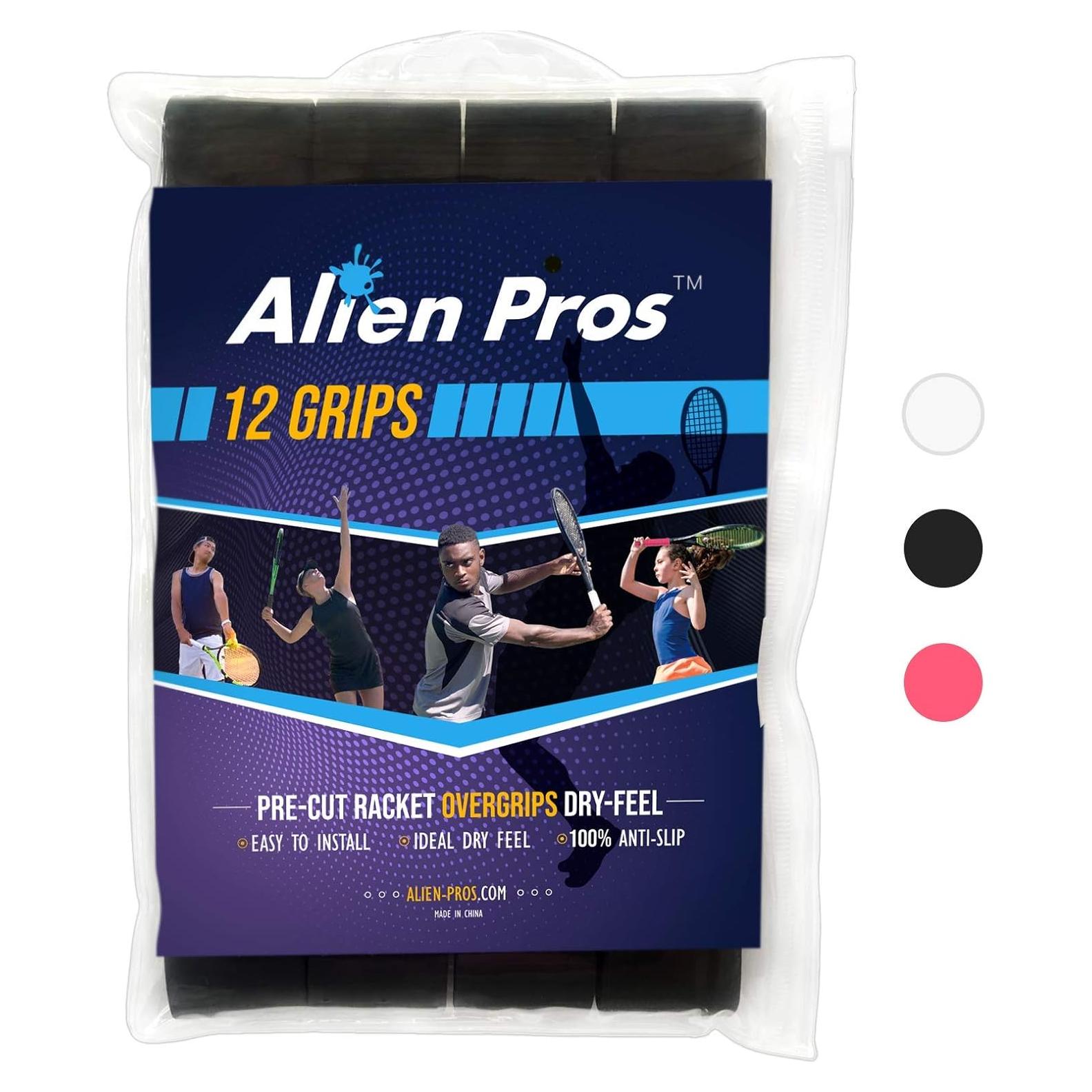 Cinta de Agarre para Raqueta de Tenis ALIEN PROS - 12 Unidades