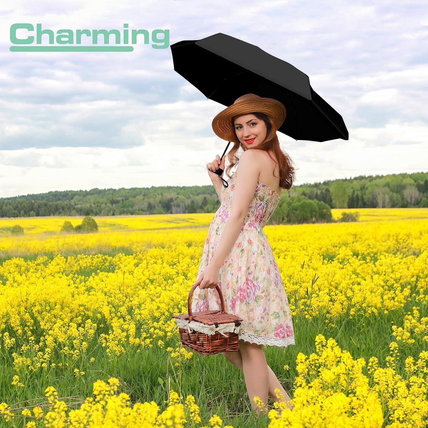 Paraguas Compacto PTGRSWK Mini Plegable 16cm - Ligero y Resistente