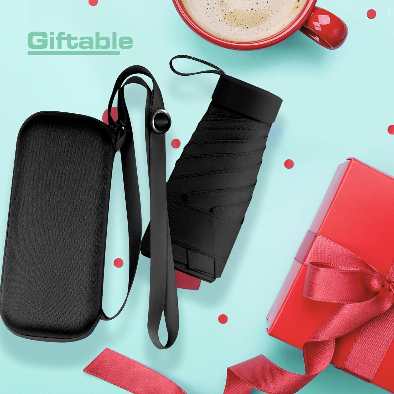 Paraguas Compacto PTGRSWK Mini Plegable 16cm - Ligero y Resistente