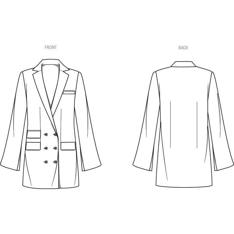 Patrones de Costura McCall's ME2034 Vestido con Chaqueta Tallas 8-16