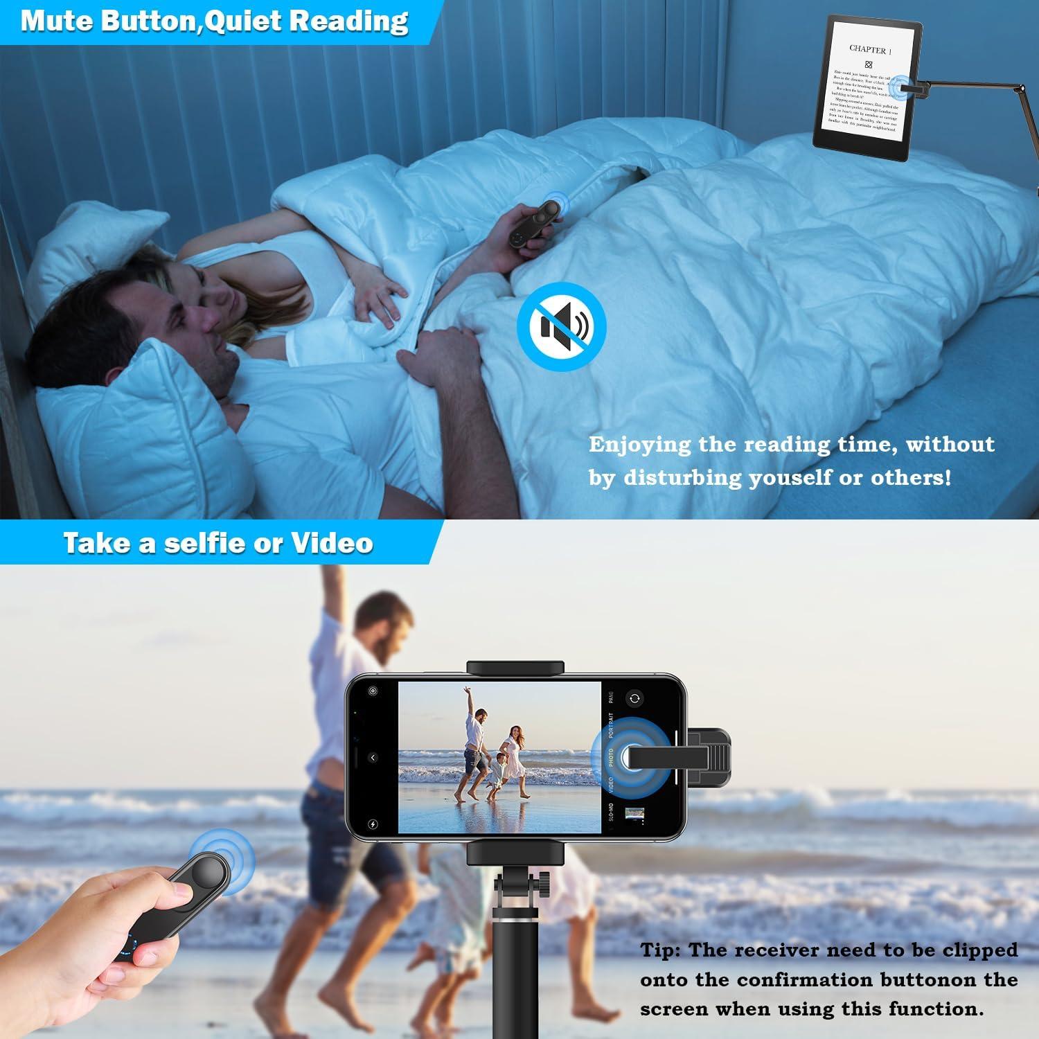 Control Remoto LANGREE para Pasar Páginas Kindle y Kobo Negro