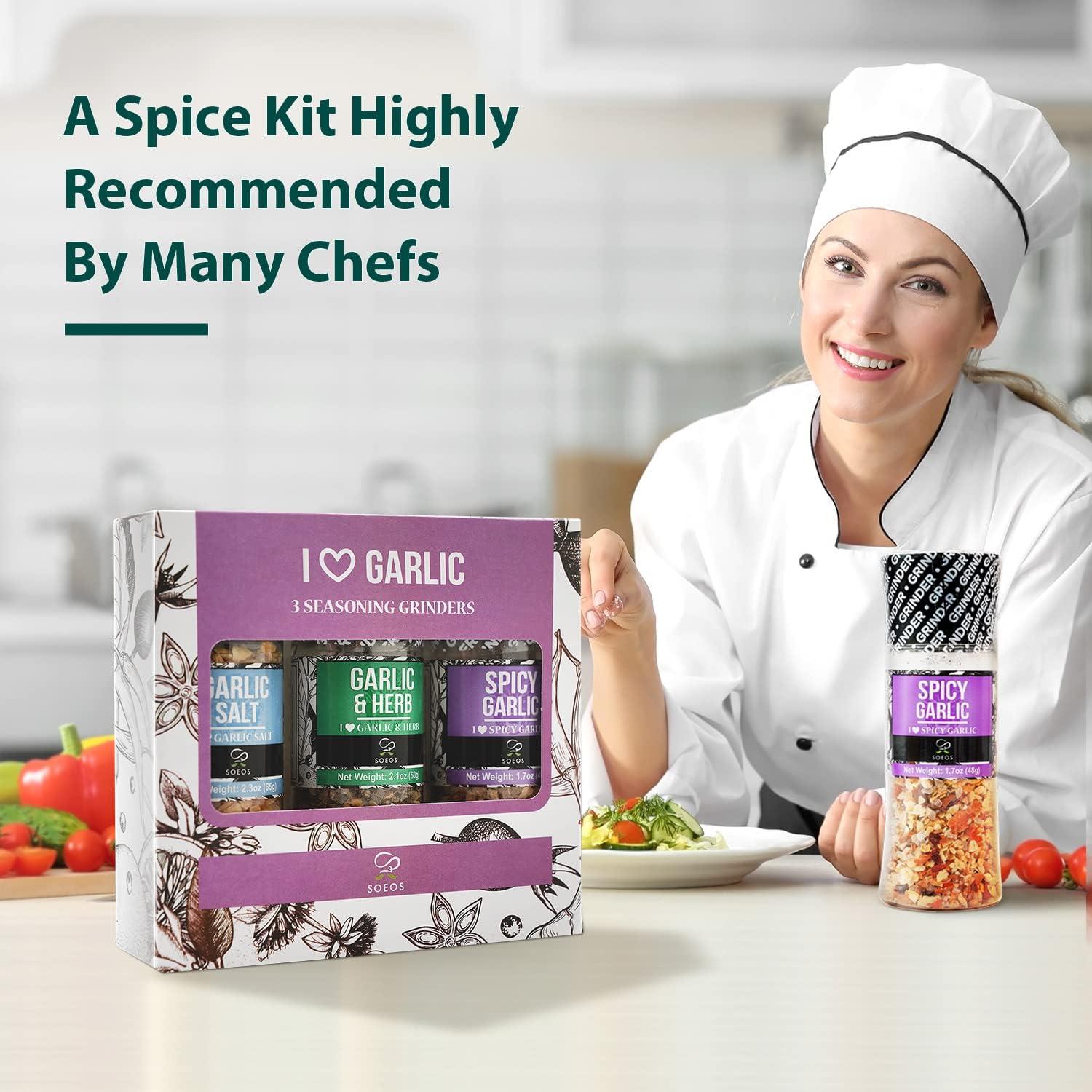 Juego de Especias Soeos 9 Piezas con Molinillos Integrados