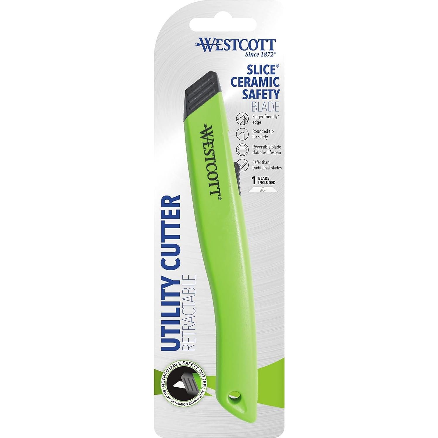 Cuchillo de Seguridad Westcott 16475 con Cuchillas Cerámicas Slice