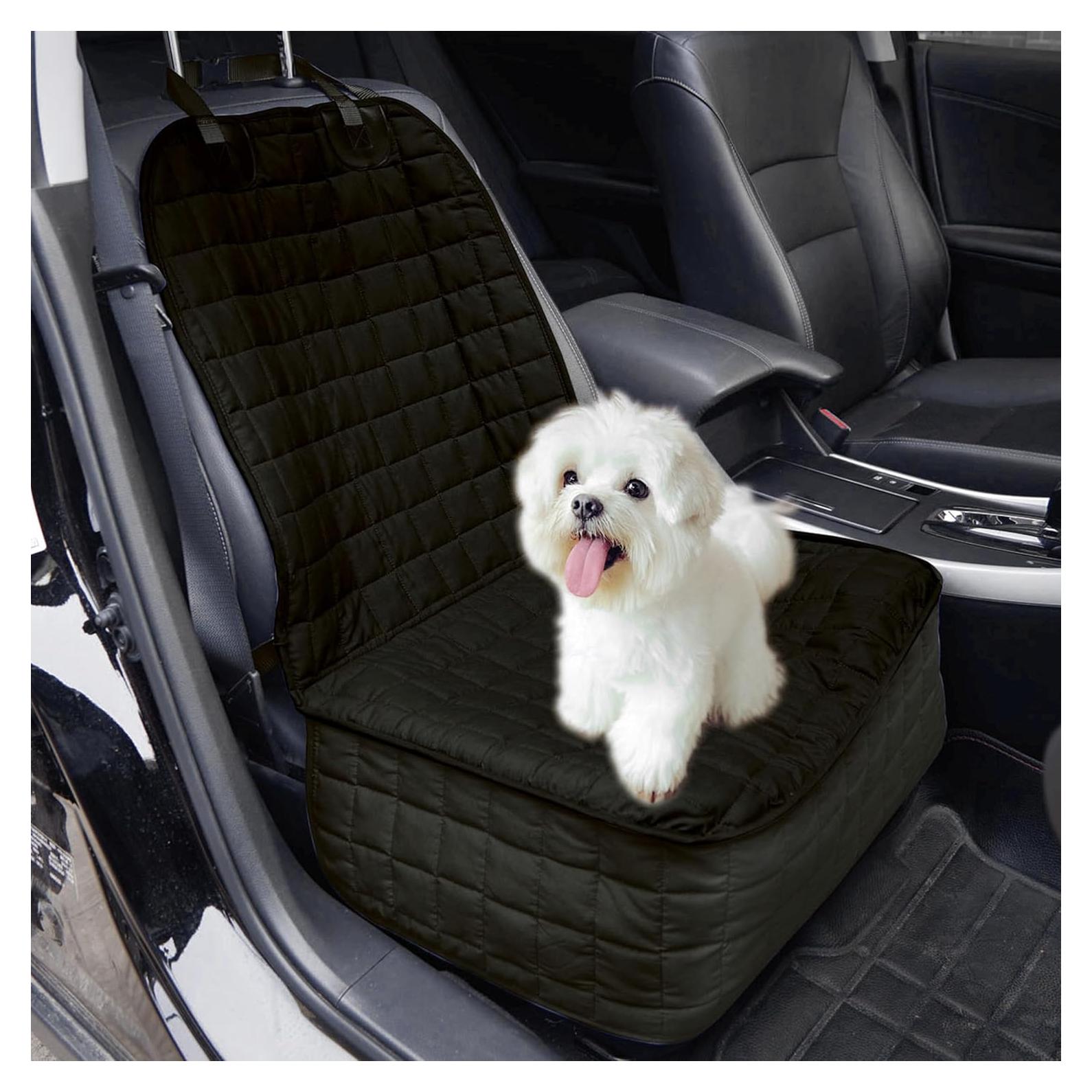 Cubierta de Asiento Delantero para Mascotas Elegant Comfort Negra