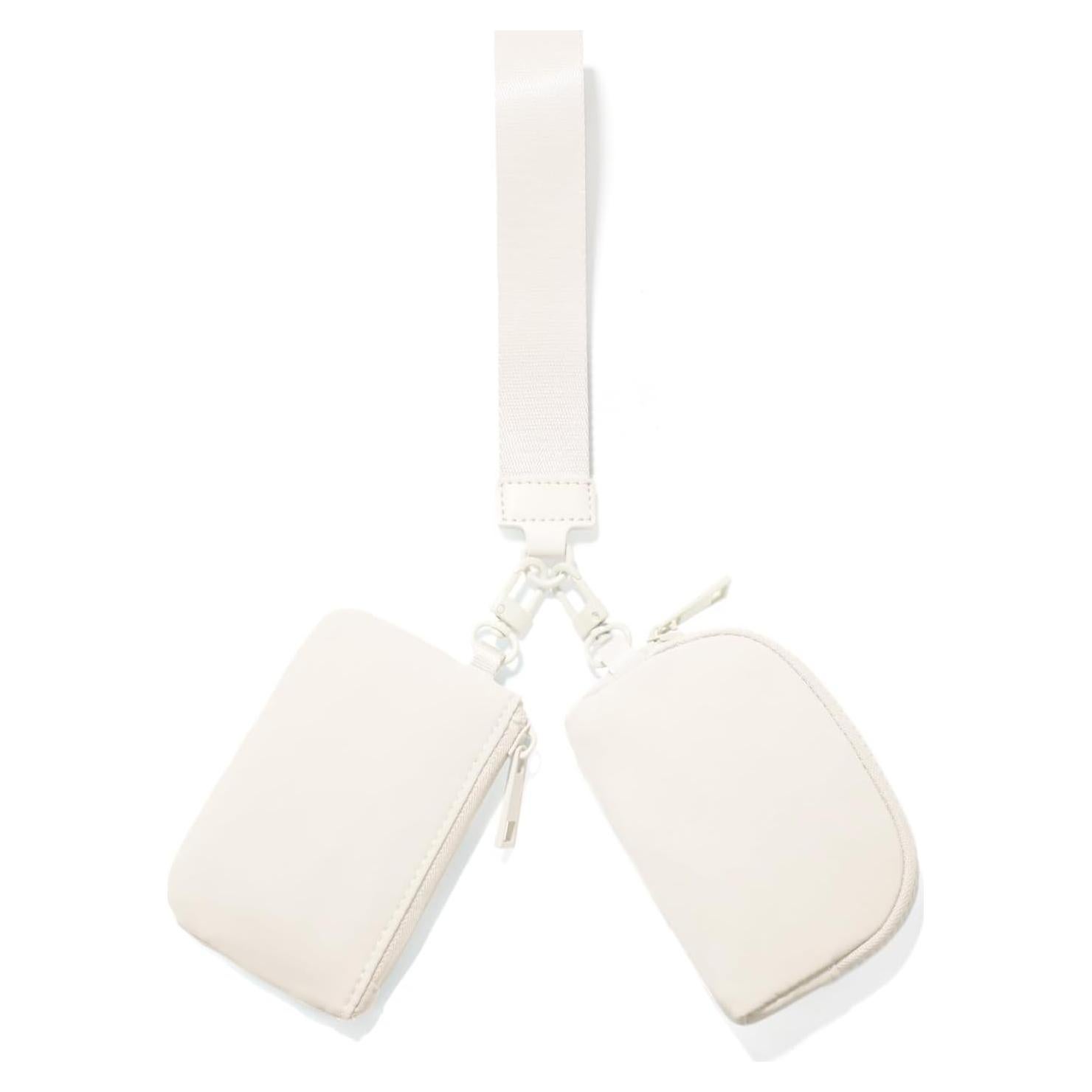 Cartera de Muñeca Viverte Beige Mini con Cierre y Llave