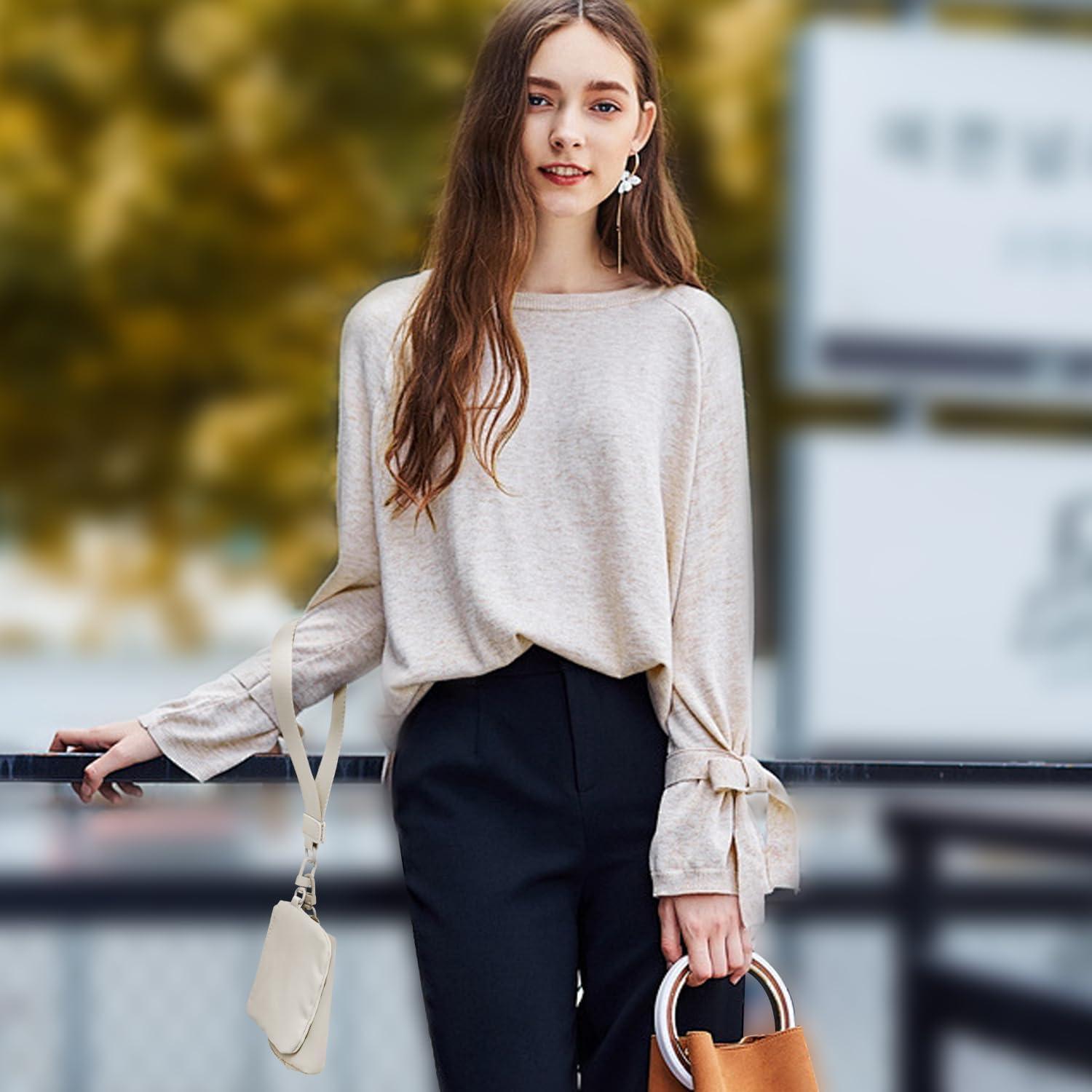 Cartera de Muñeca Viverte Beige Mini con Cierre y Llave