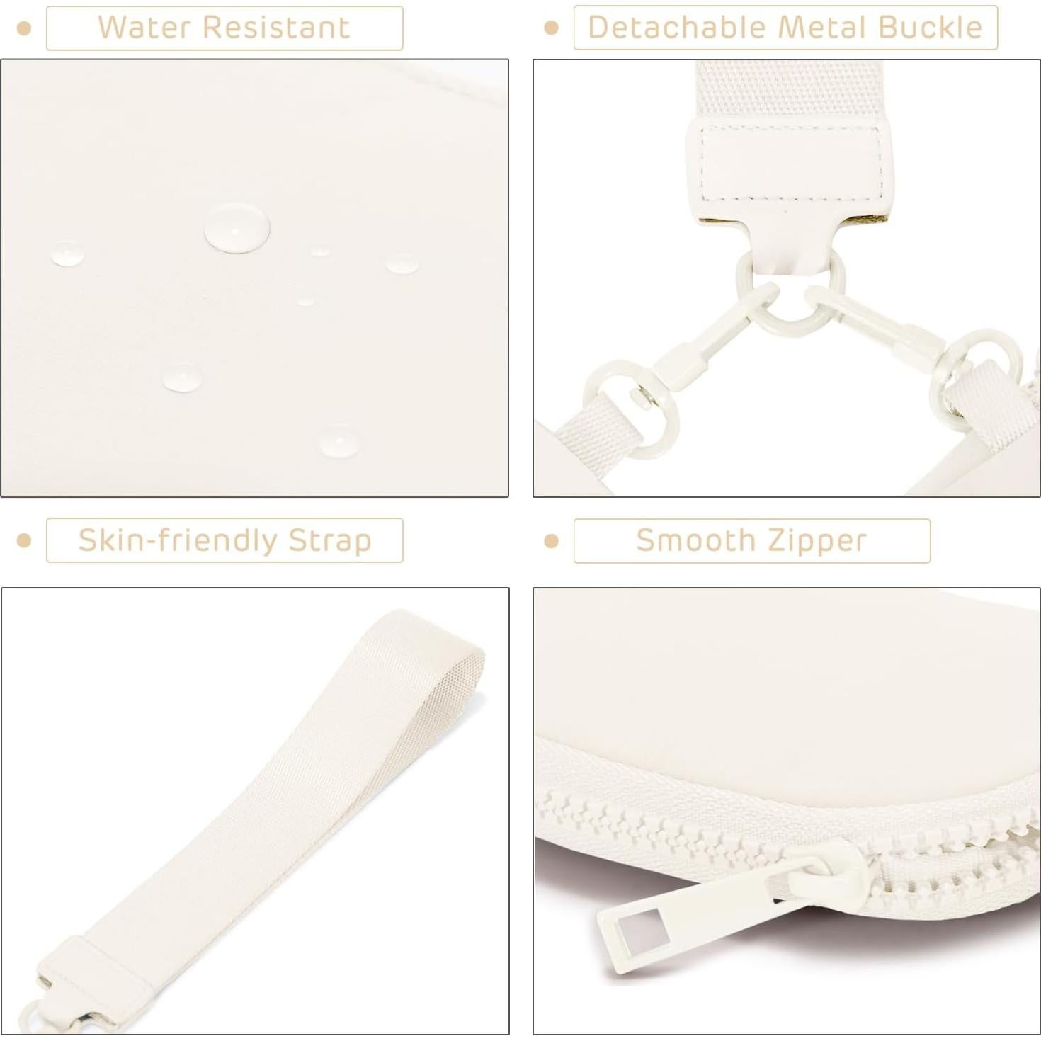 Cartera de Muñeca Viverte Beige Mini con Cierre y Llave