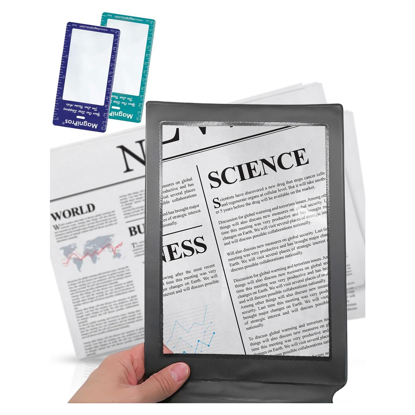 Lupa de Página Completa MAGDEPO 3x con Marco - 2 Piezas