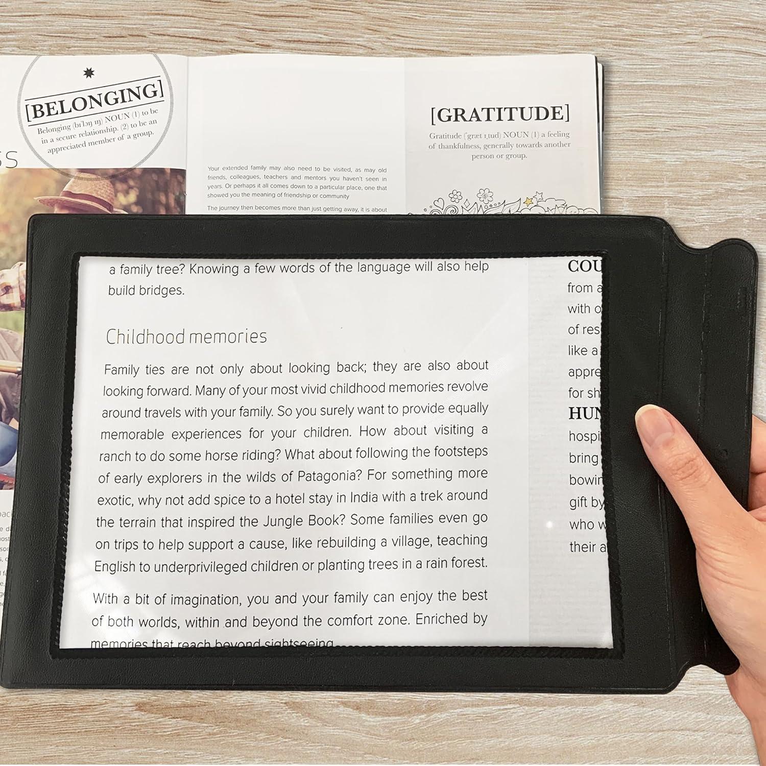 Lupa de Página Completa MAGDEPO 3x con Marco - 2 Piezas